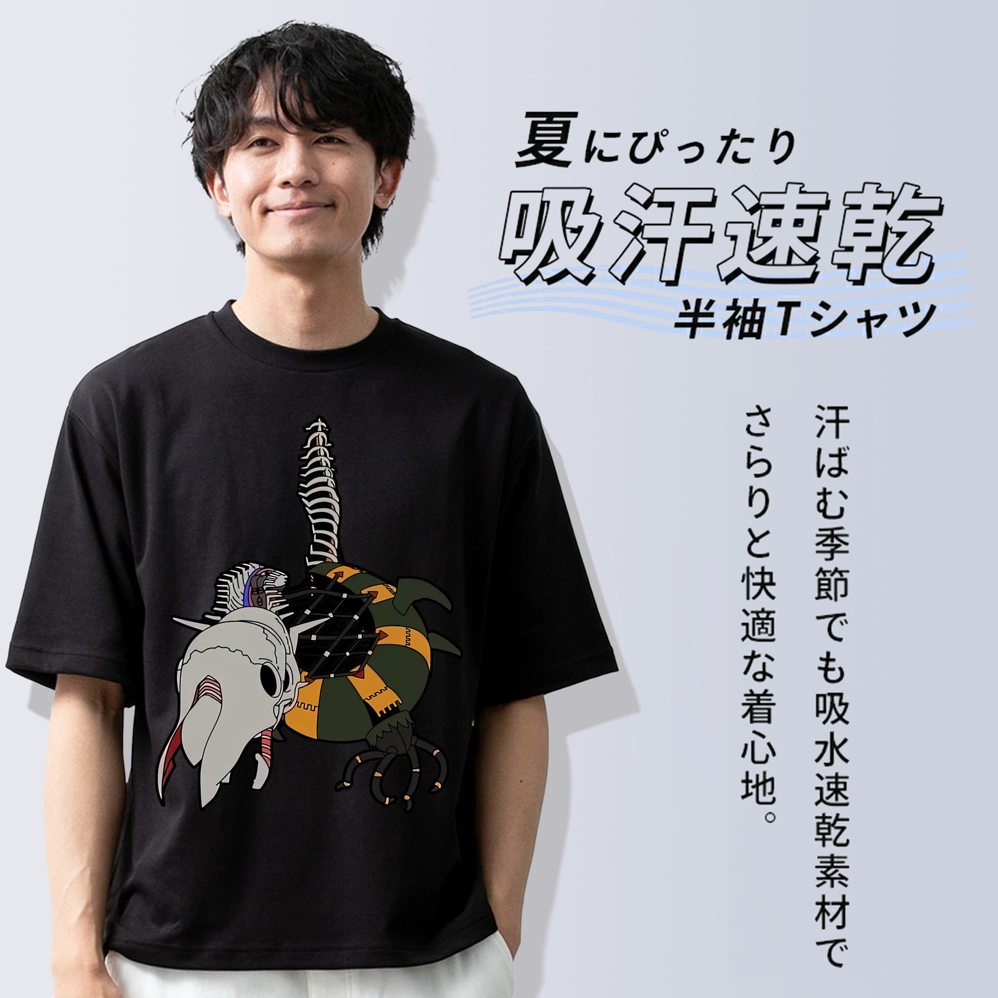 EVA 新世紀エヴァンゲリオン 綿100％ メンズ半袖Tシャツ｜肌触りやわらか＆通気性