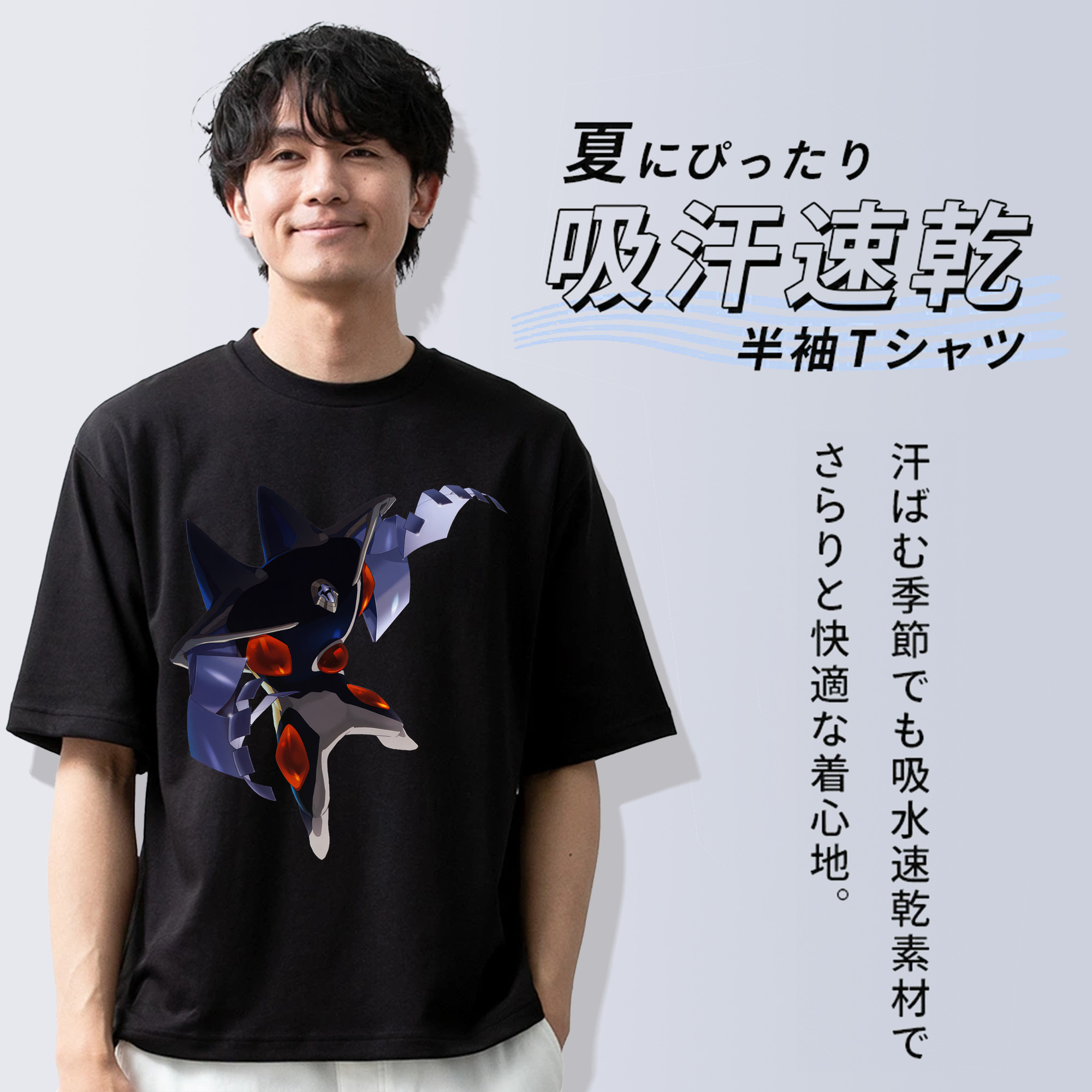 EVA 新世紀エヴァンゲリオン 綿100％ メンズ半袖Tシャツ｜肌触りやわらか＆通気性