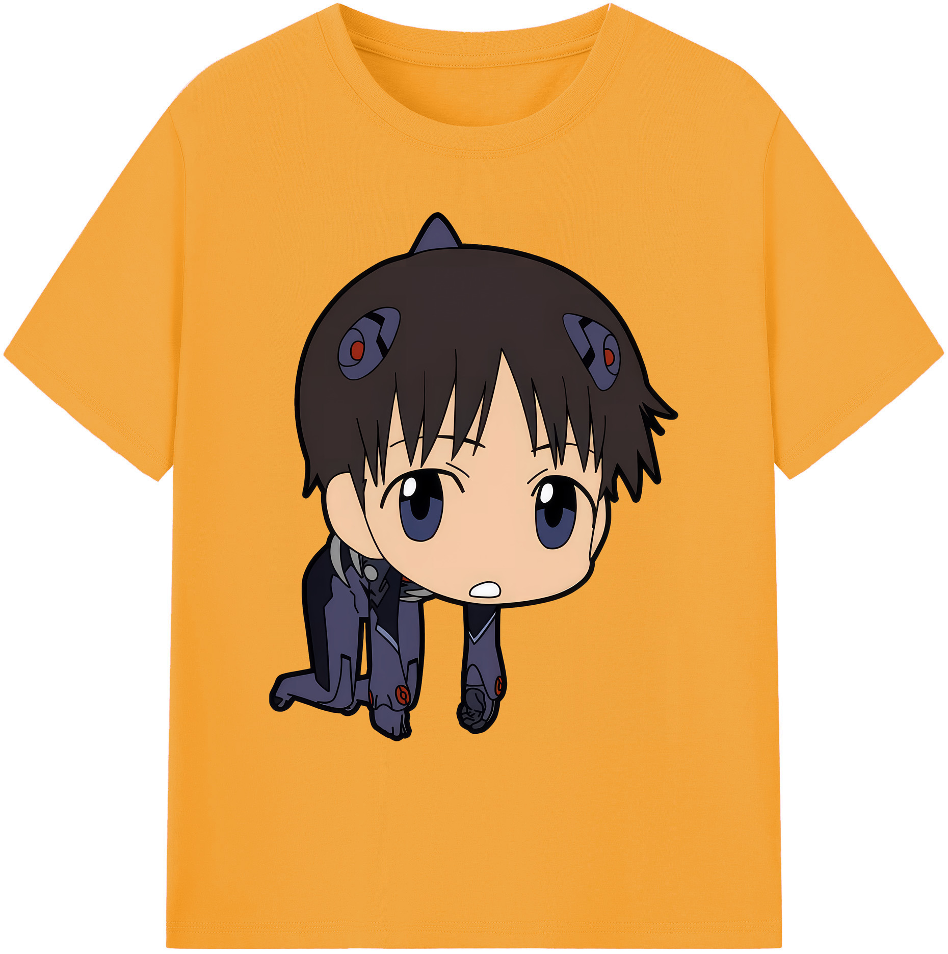 （画像用） EVA 新世紀エヴァンゲリオン 綿100％ メンズ半袖Tシャツ｜肌触りやわらか＆通気性