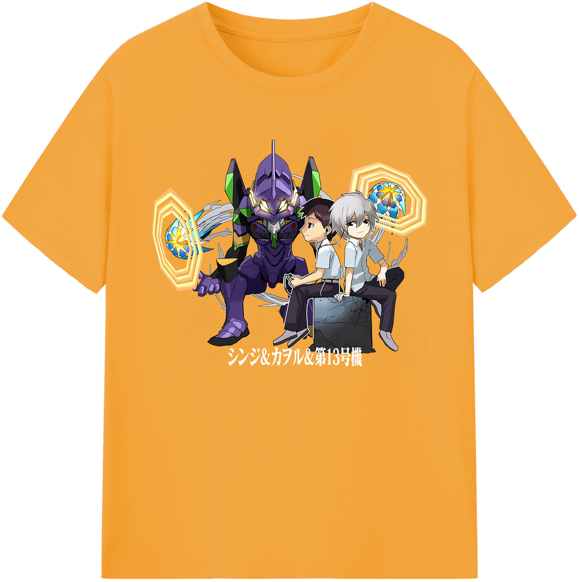 （画像用） EVA 新世紀エヴァンゲリオン 綿100％ メンズ半袖Tシャツ｜肌触りやわらか＆通気性