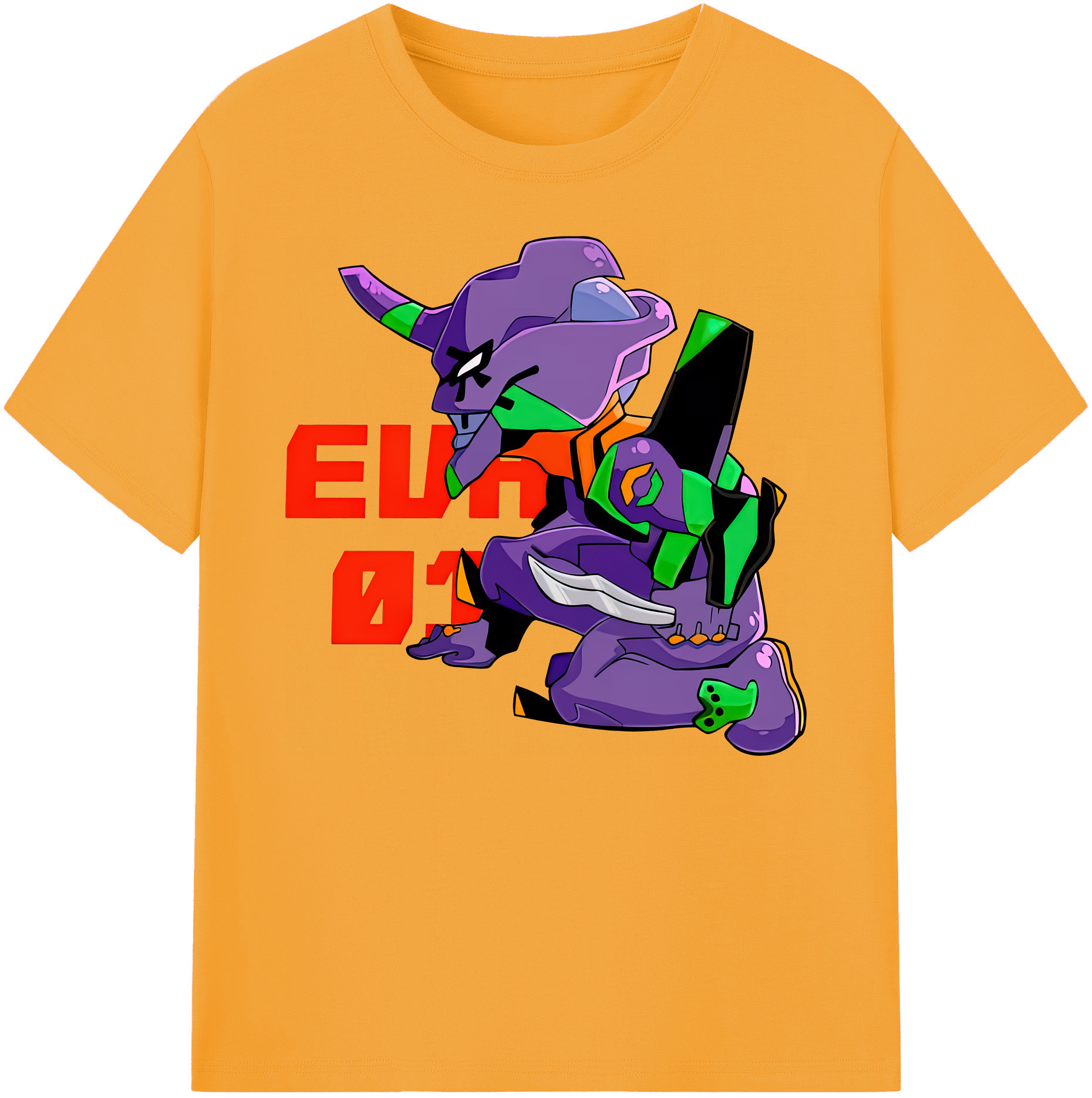 （画像用） EVA 新世紀エヴァンゲリオン 綿100％ メンズ半袖Tシャツ｜肌触りやわらか＆通気性