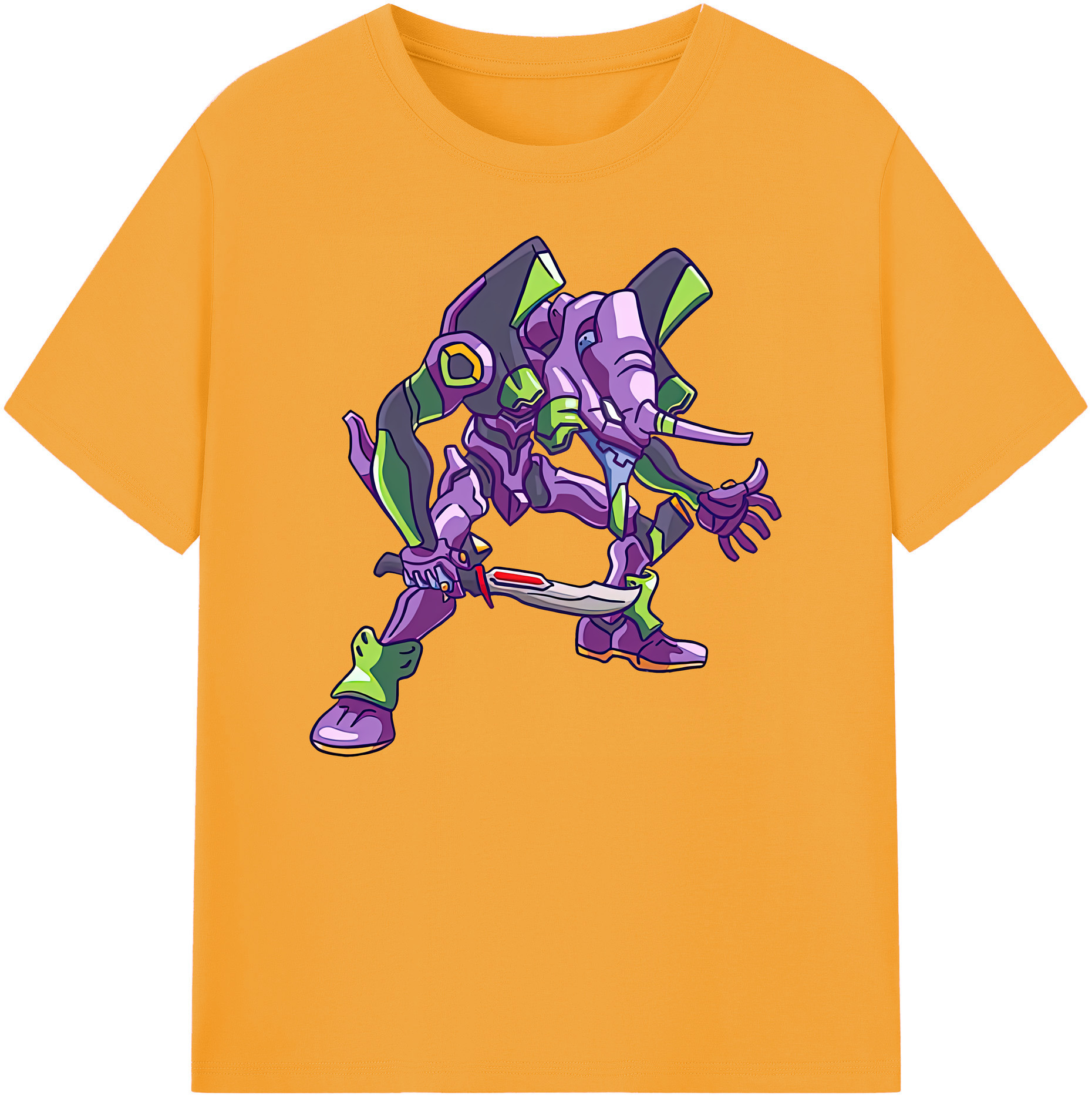 （画像用） EVA 新世紀エヴァンゲリオン 綿100％ メンズ半袖Tシャツ｜肌触りやわらか＆通気性