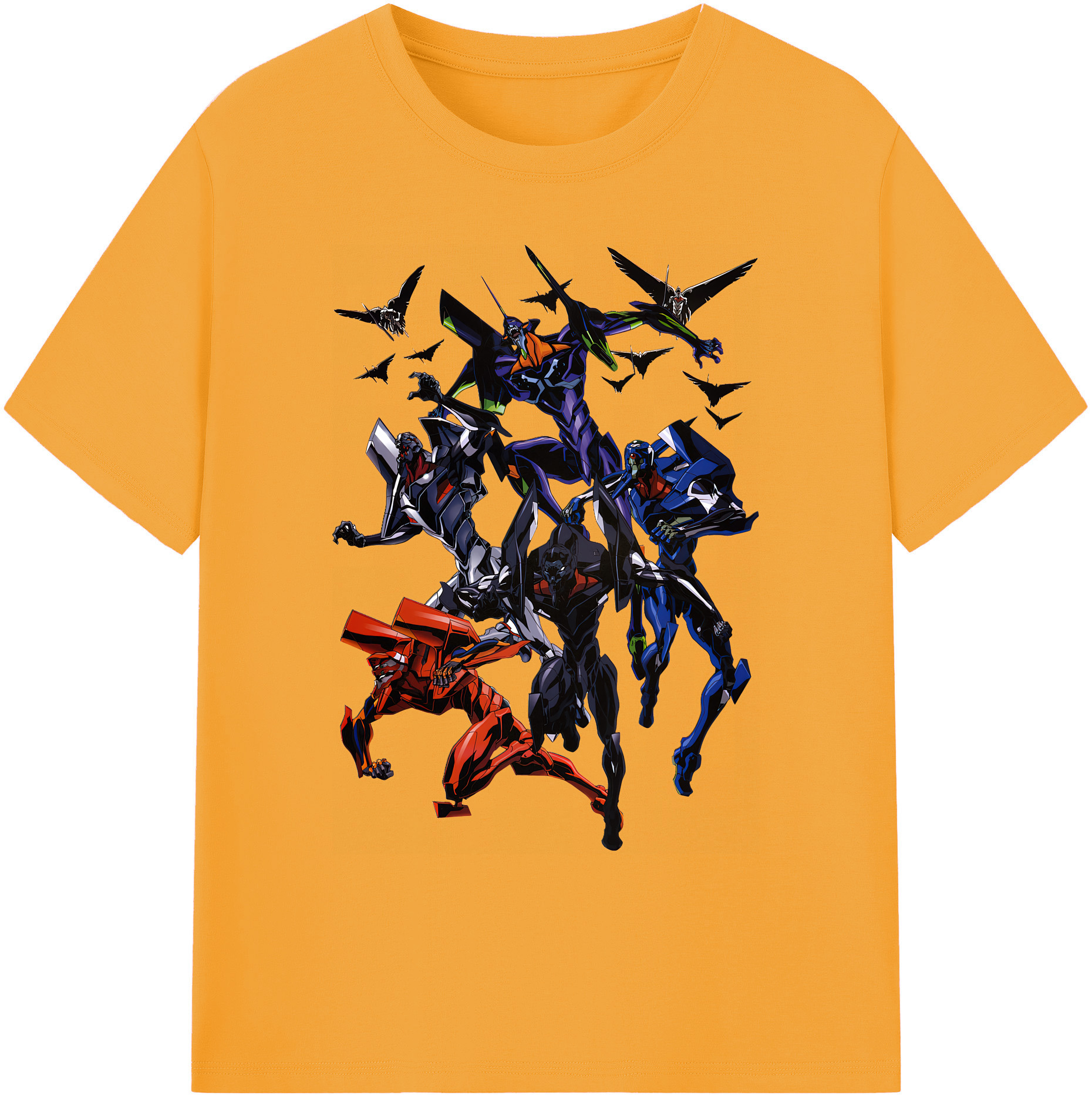 （画像用） EVA 新世紀エヴァンゲリオン 綿100％ メンズ半袖Tシャツ｜肌触りやわらか＆通気性