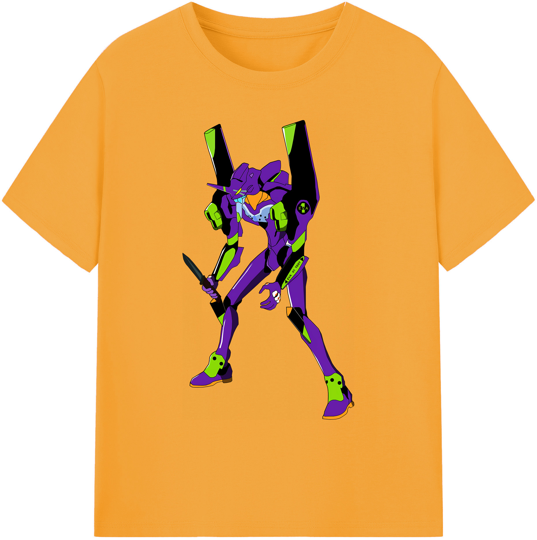 （画像用） EVA 新世紀エヴァンゲリオン 綿100％ メンズ半袖Tシャツ｜肌触りやわらか＆通気性