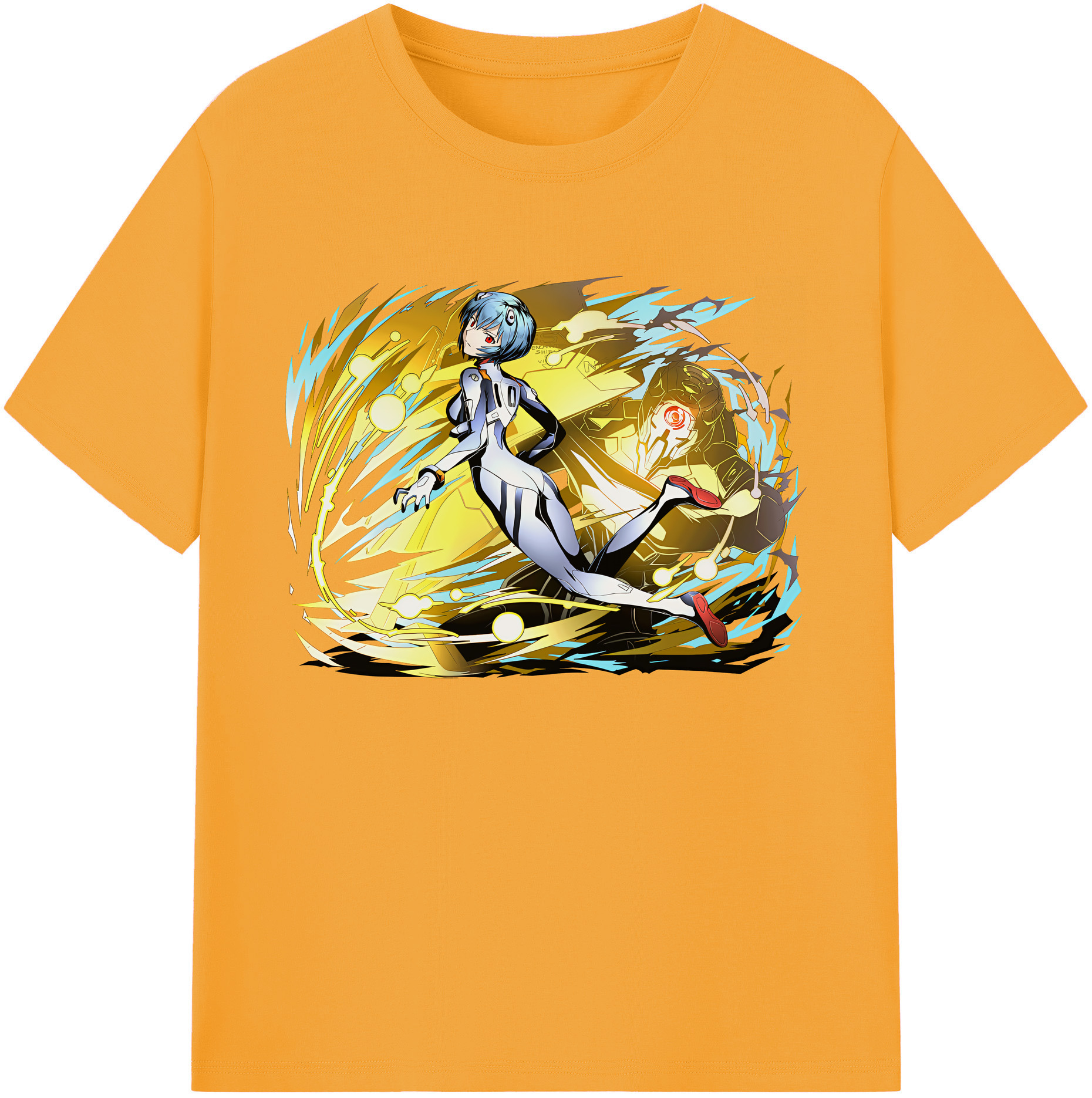 （画像用） EVA 新世紀エヴァンゲリオン 綿100％ メンズ半袖Tシャツ｜肌触りやわらか＆通気性