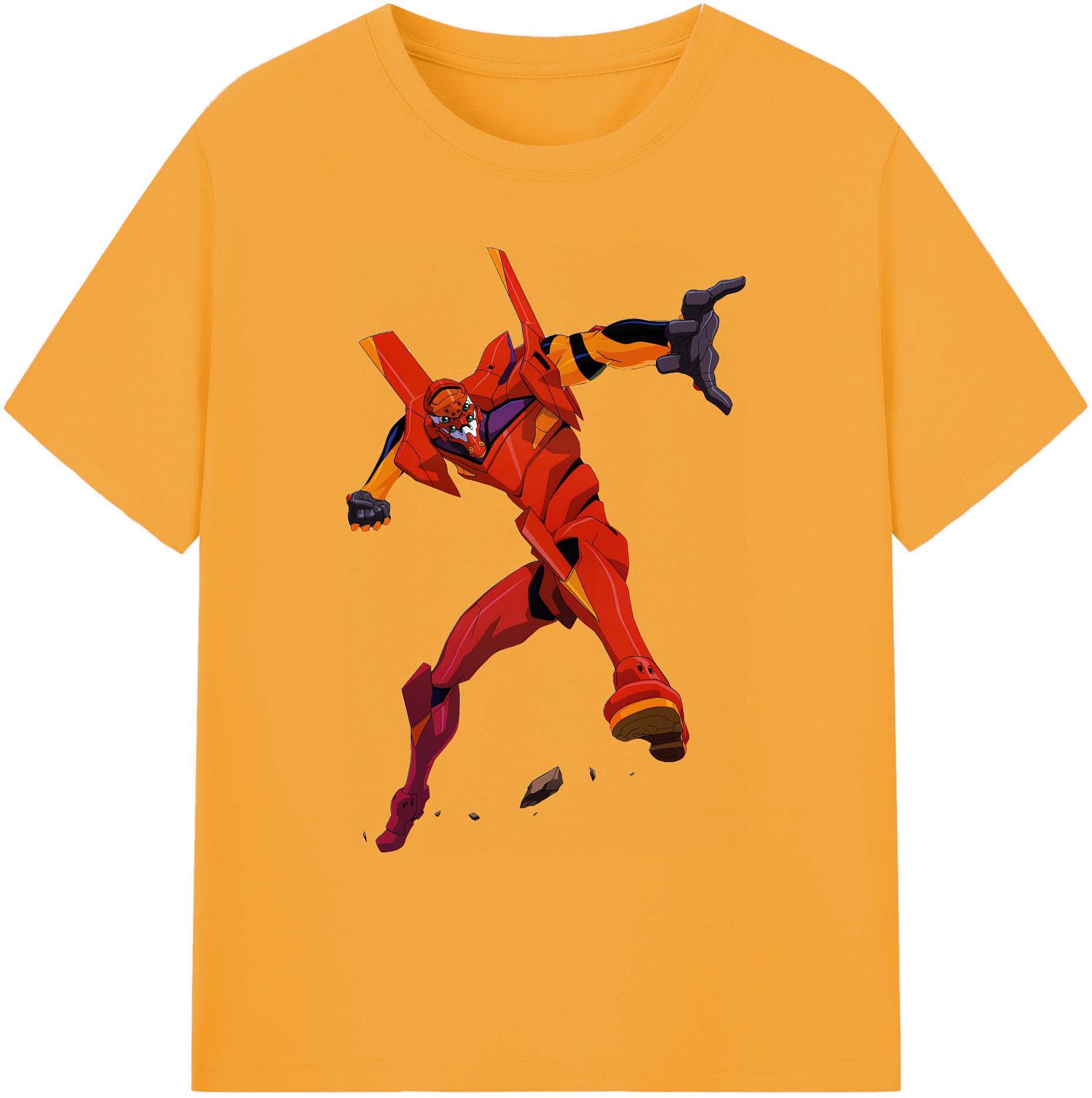 （画像用） EVA 新世紀エヴァンゲリオン 綿100％ メンズ半袖Tシャツ｜肌触りやわらか＆通気性