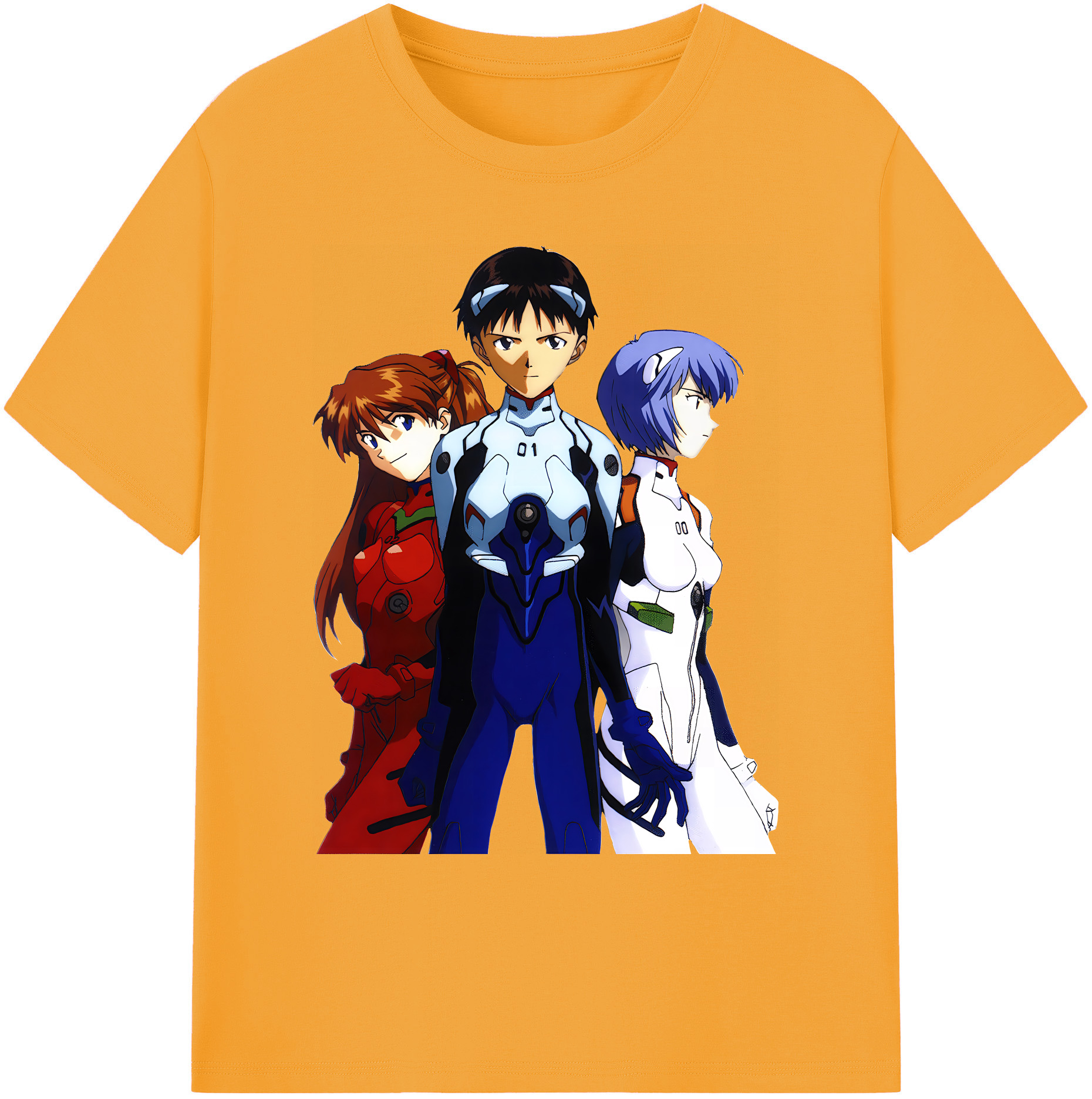（画像用） EVA 新世紀エヴァンゲリオン 綿100％ メンズ半袖Tシャツ｜肌触りやわらか＆通気性
