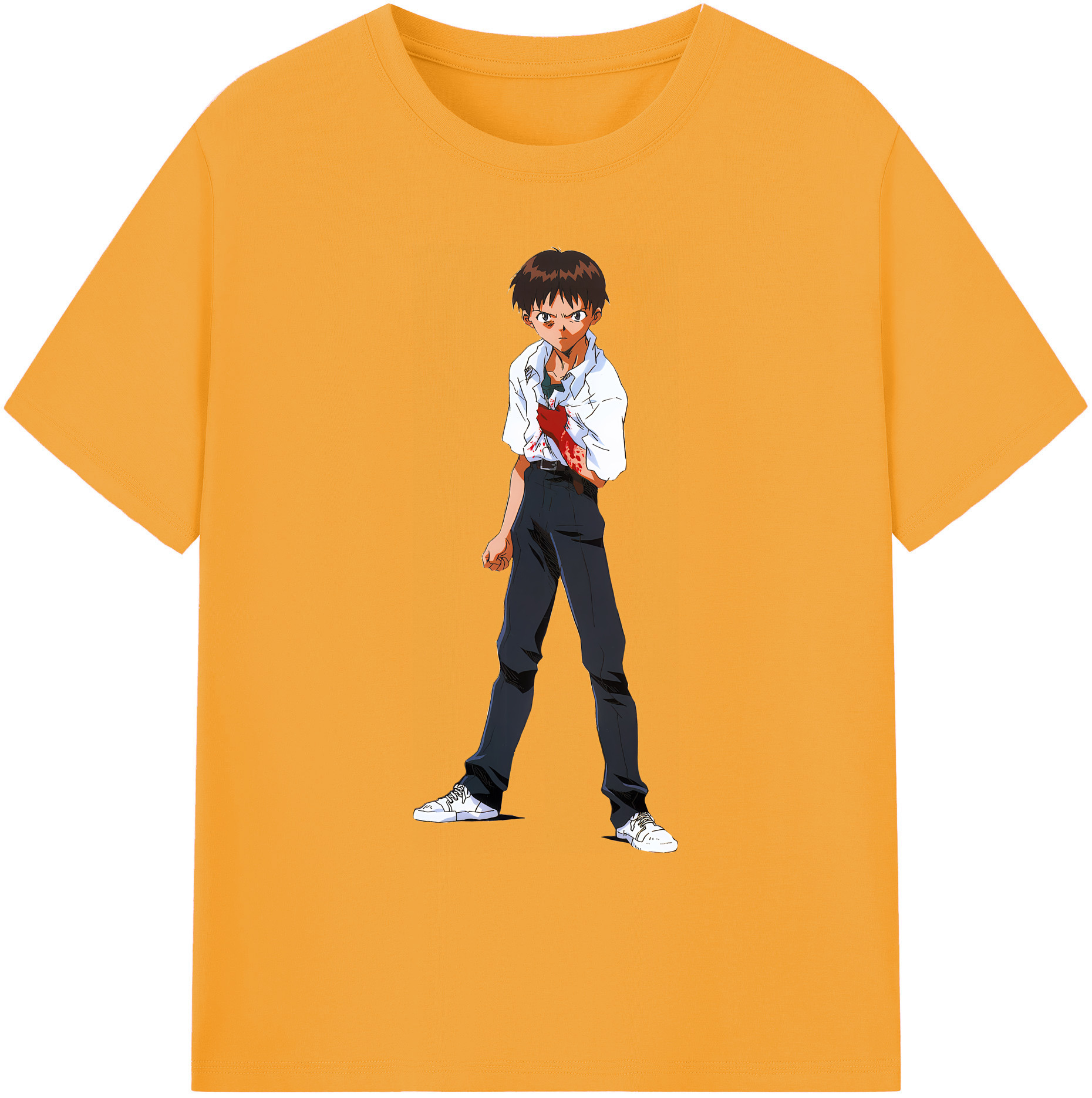 （画像用） EVA 新世紀エヴァンゲリオン 綿100％ メンズ半袖Tシャツ｜肌触りやわらか＆通気性