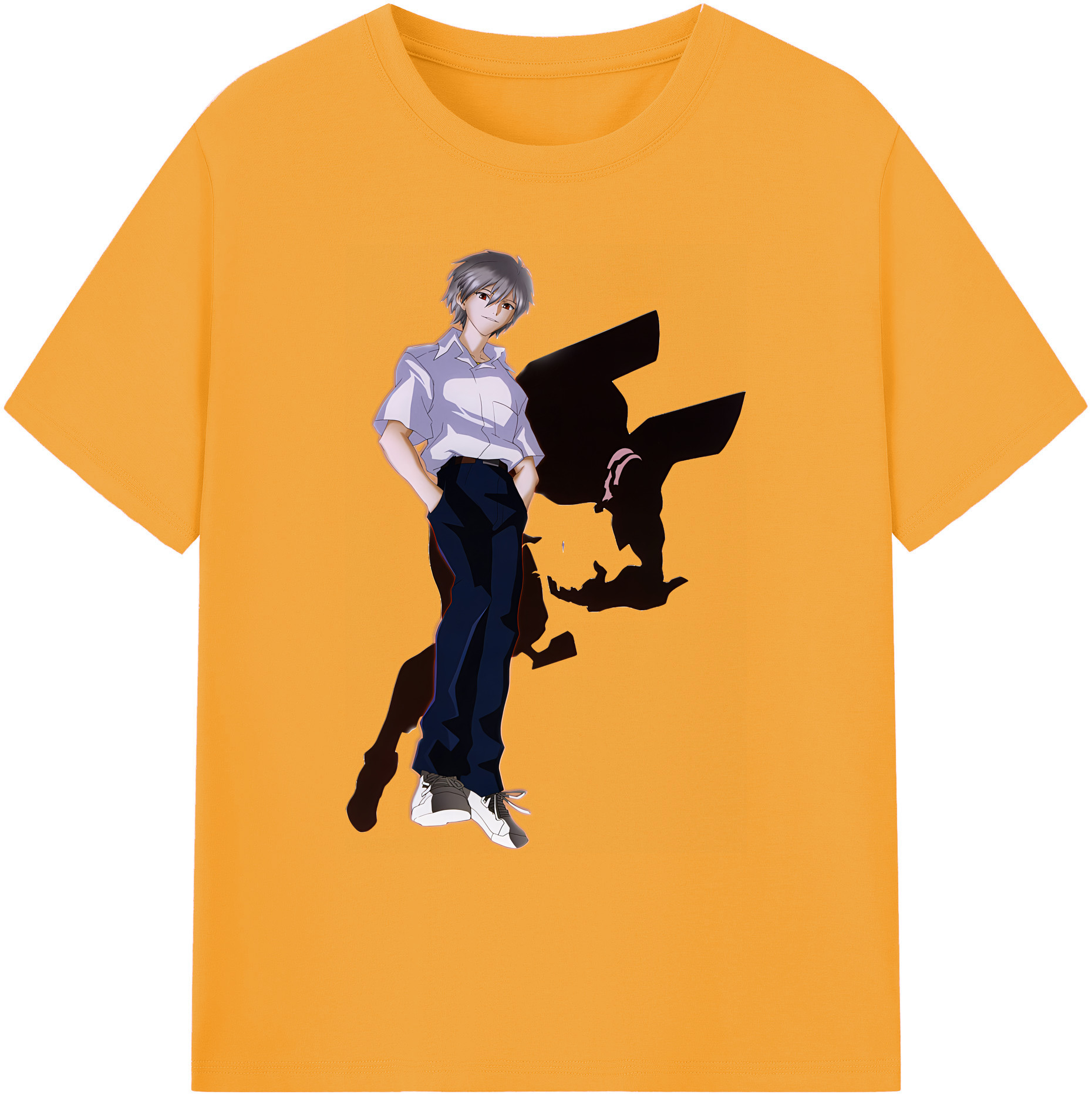 （画像用） EVA 新世紀エヴァンゲリオン 綿100％ メンズ半袖Tシャツ｜肌触りやわらか＆通気性