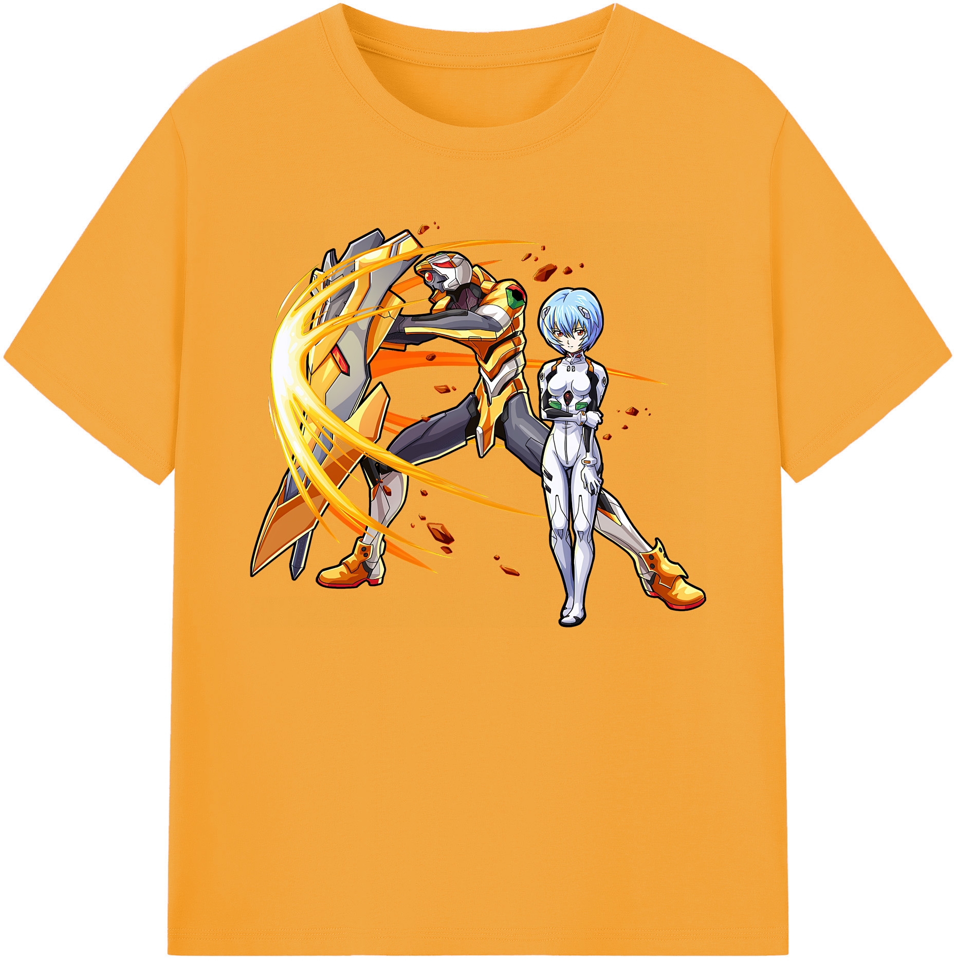 （画像用） EVA 新世紀エヴァンゲリオン 綿100％ メンズ半袖Tシャツ｜肌触りやわらか＆通気性
