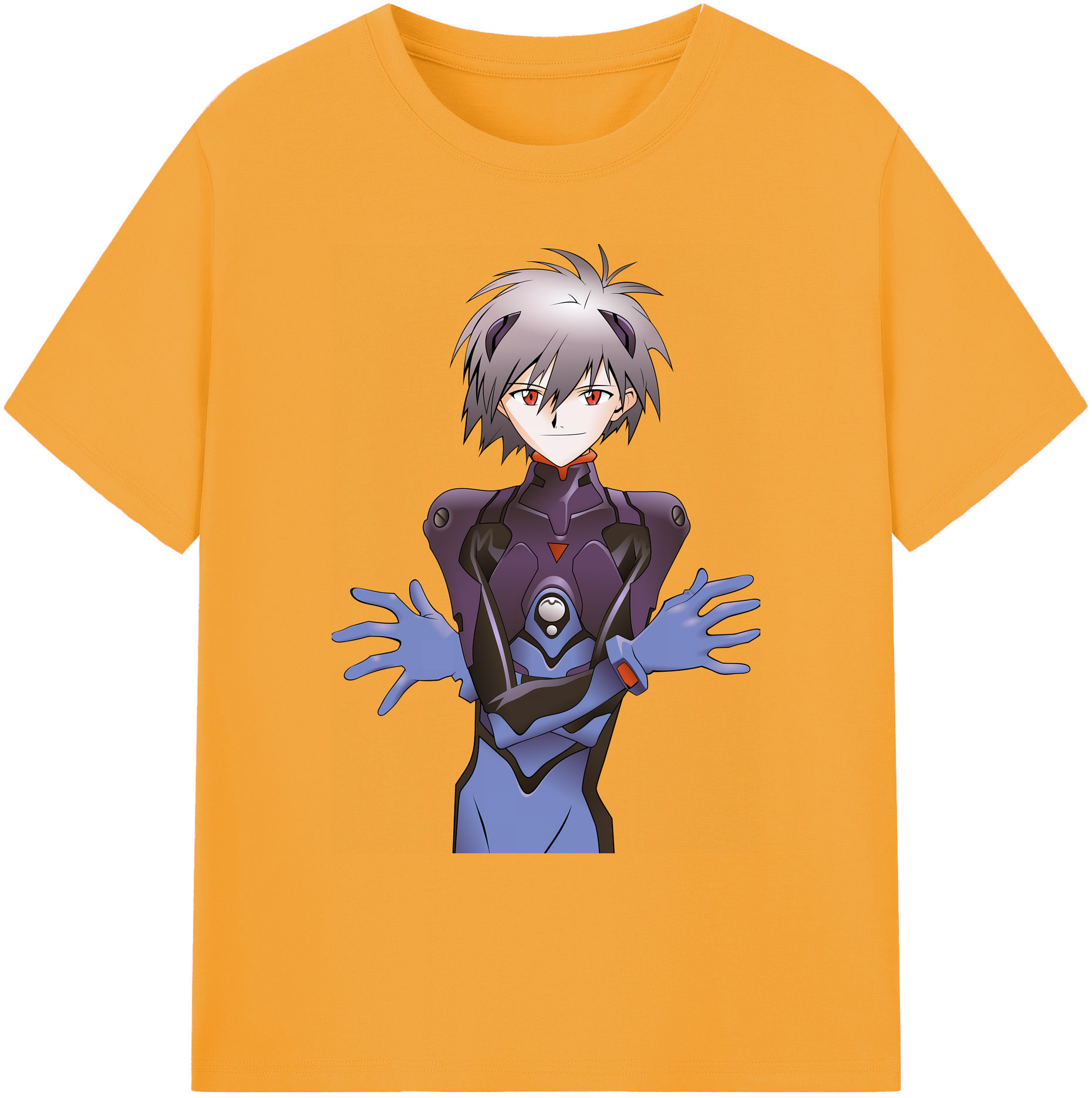 （画像用） EVA 新世紀エヴァンゲリオン 綿100％ メンズ半袖Tシャツ｜肌触りやわらか＆通気性