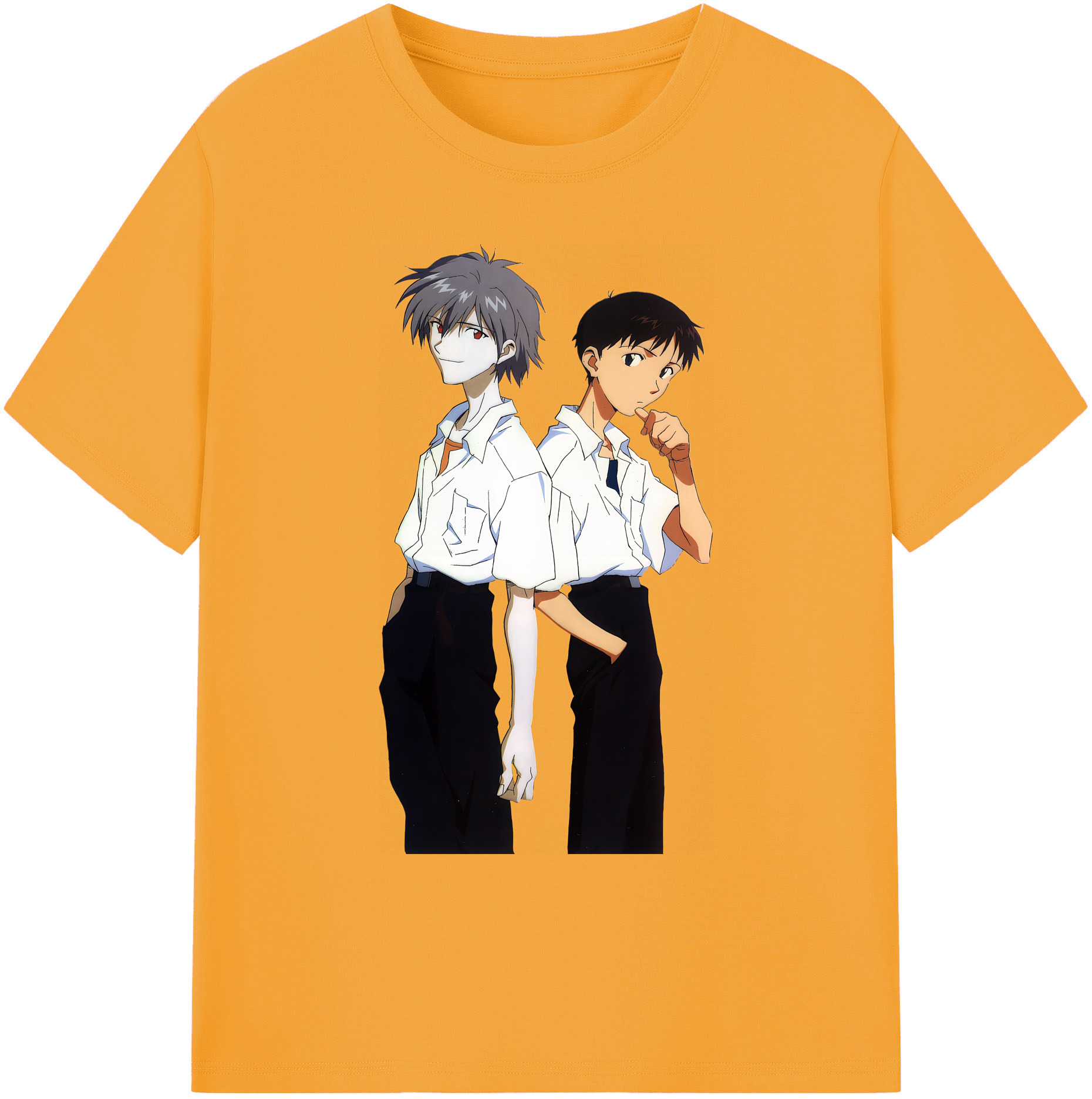 （画像用） EVA 新世紀エヴァンゲリオン 綿100％ メンズ半袖Tシャツ｜肌触りやわらか＆通気性