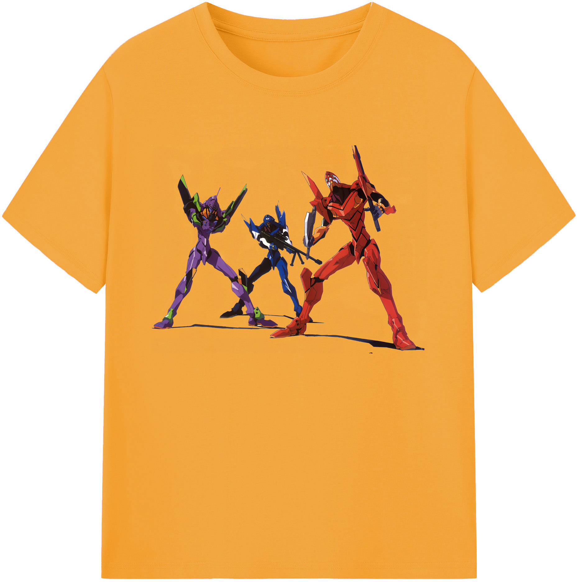 （画像用） EVA 新世紀エヴァンゲリオン 綿100％ メンズ半袖Tシャツ｜肌触りやわらか＆通気性