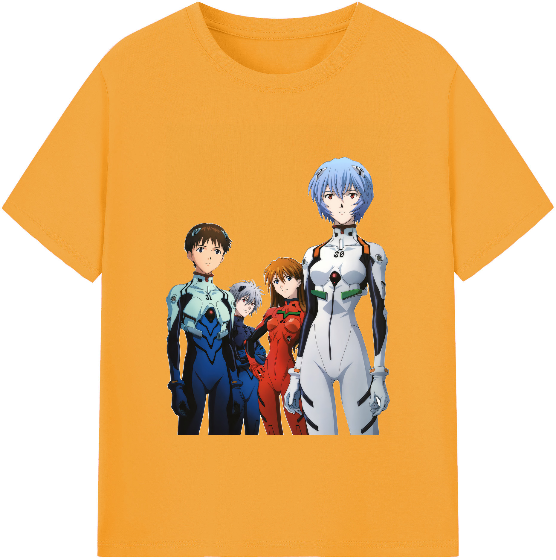 （画像用） EVA 新世紀エヴァンゲリオン 綿100％ メンズ半袖Tシャツ｜肌触りやわらか＆通気性