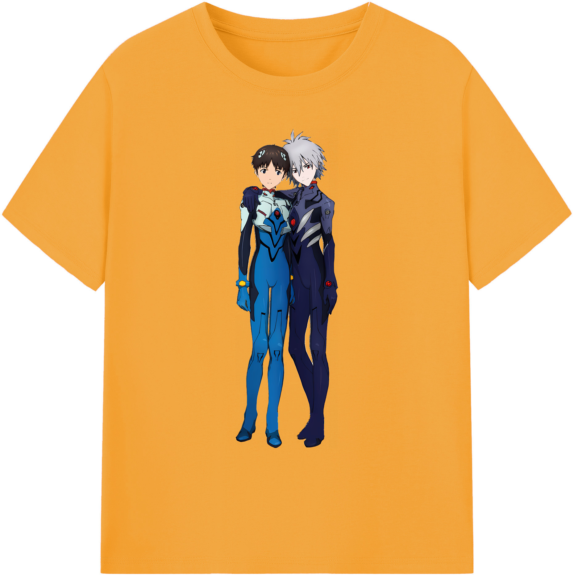 （画像用） EVA 新世紀エヴァンゲリオン 綿100％ メンズ半袖Tシャツ｜肌触りやわらか＆通気性