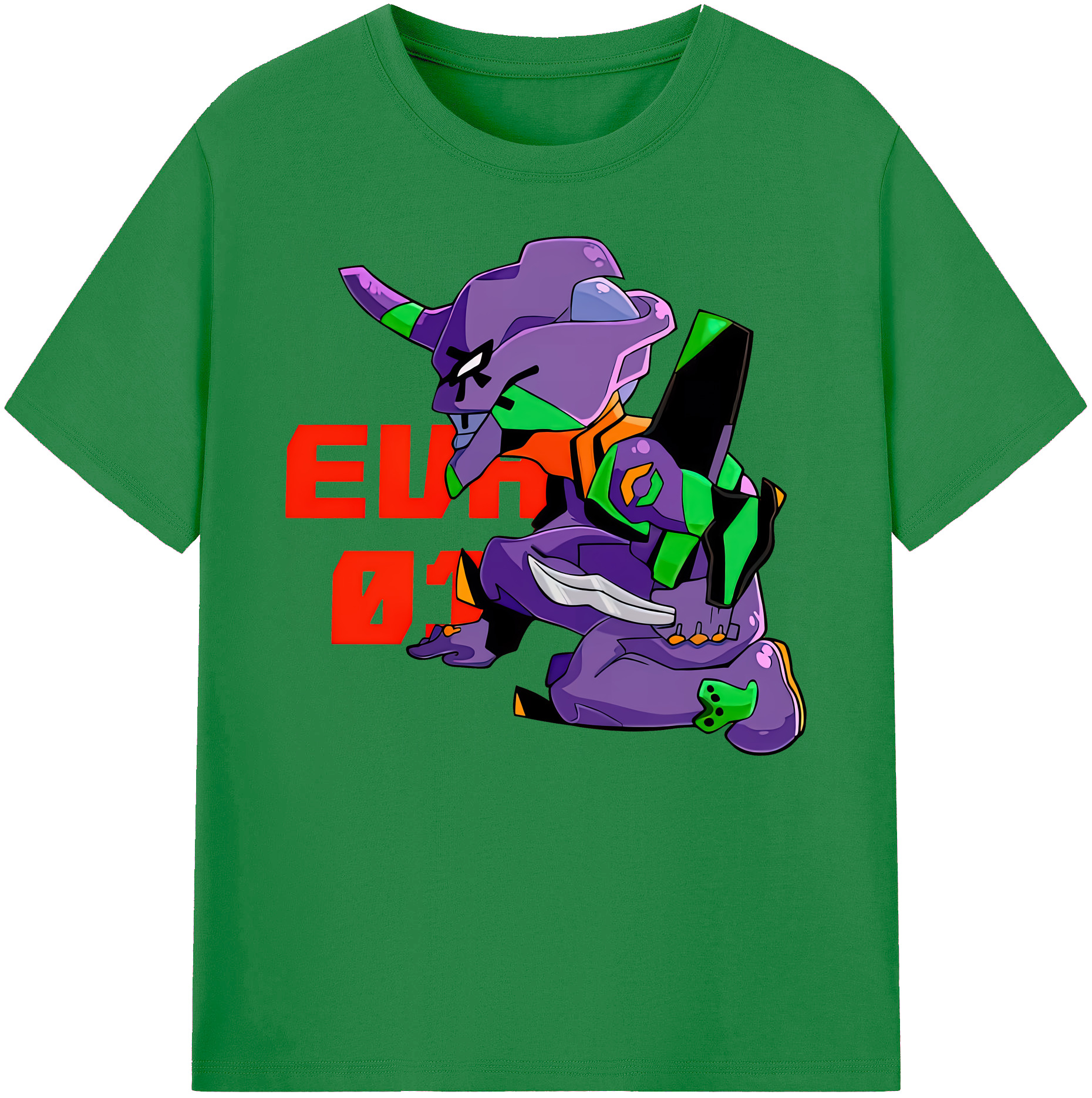 （画像用） EVA 新世紀エヴァンゲリオン 綿100％ メンズ半袖Tシャツ｜肌触りやわらか＆通気性
