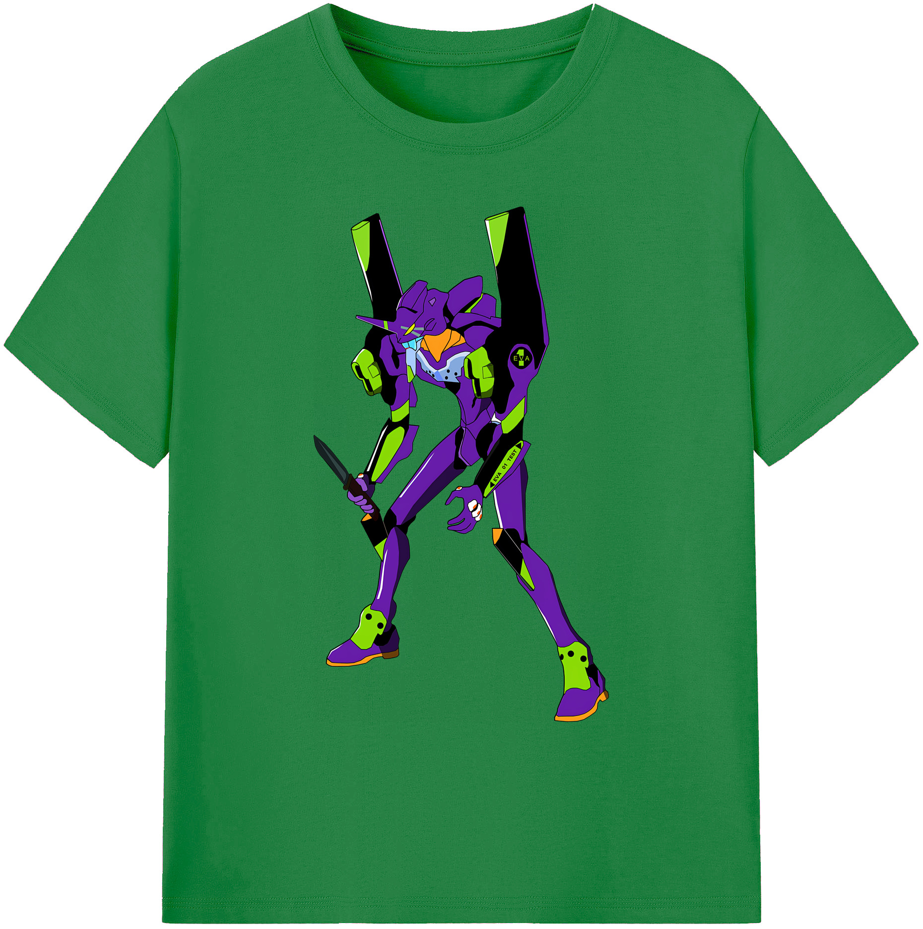 （画像用） EVA 新世紀エヴァンゲリオン 綿100％ メンズ半袖Tシャツ｜肌触りやわらか＆通気性