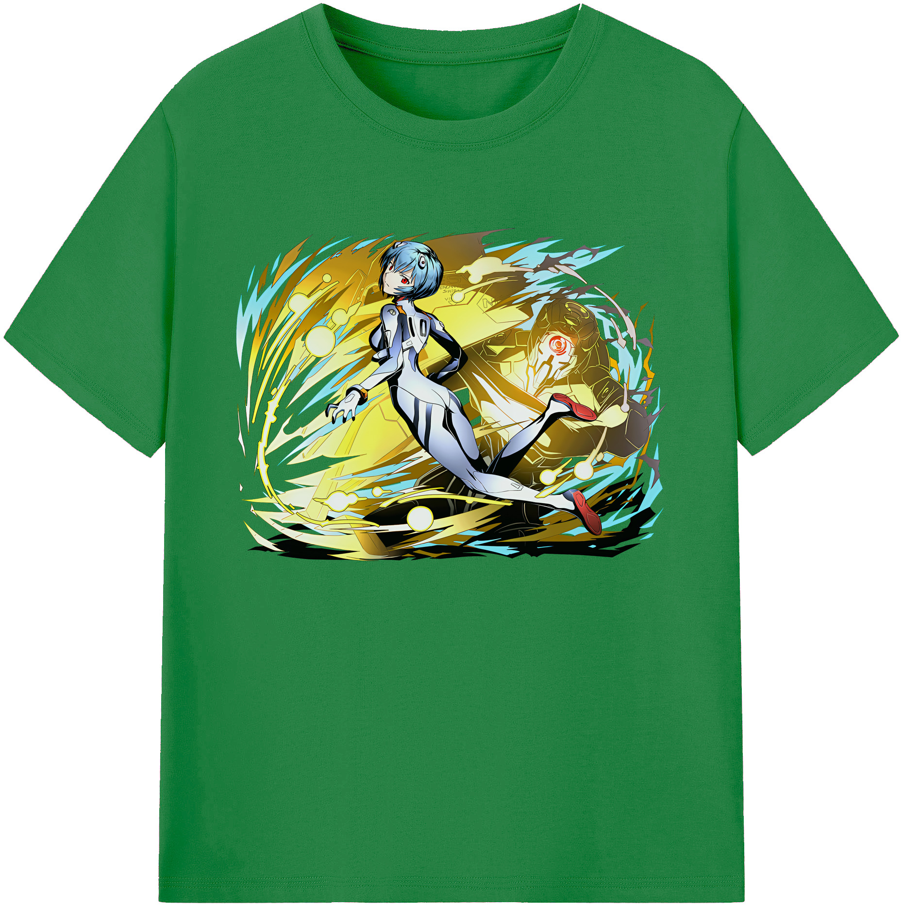 （画像用） EVA 新世紀エヴァンゲリオン 綿100％ メンズ半袖Tシャツ｜肌触りやわらか＆通気性