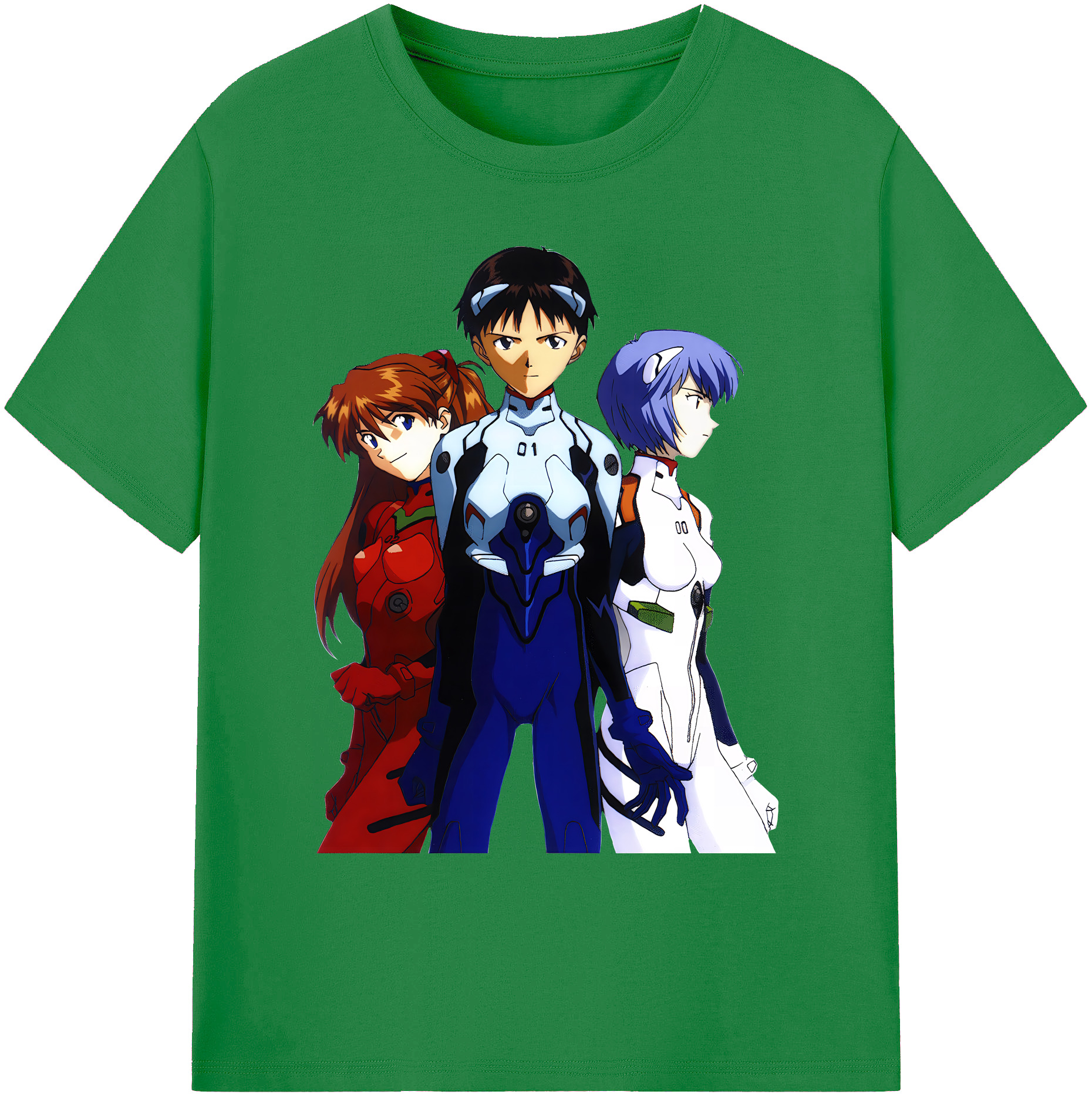 （画像用） EVA 新世紀エヴァンゲリオン 綿100％ メンズ半袖Tシャツ｜肌触りやわらか＆通気性