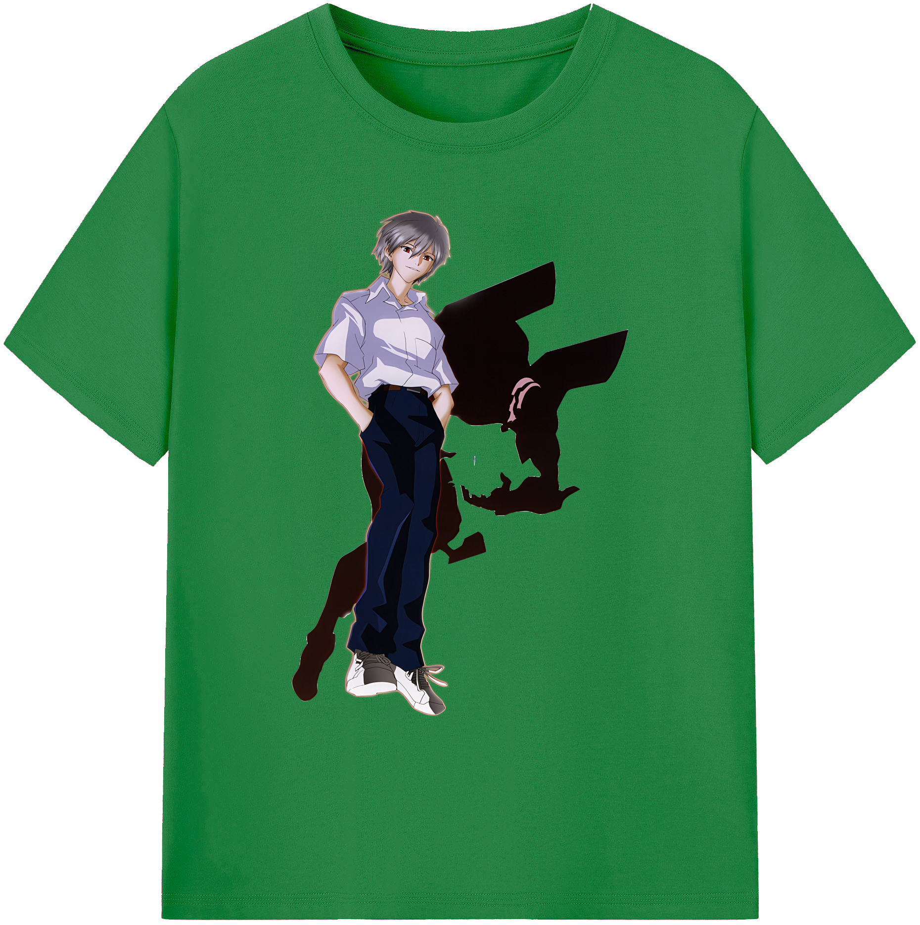 （画像用） EVA 新世紀エヴァンゲリオン 綿100％ メンズ半袖Tシャツ｜肌触りやわらか＆通気性