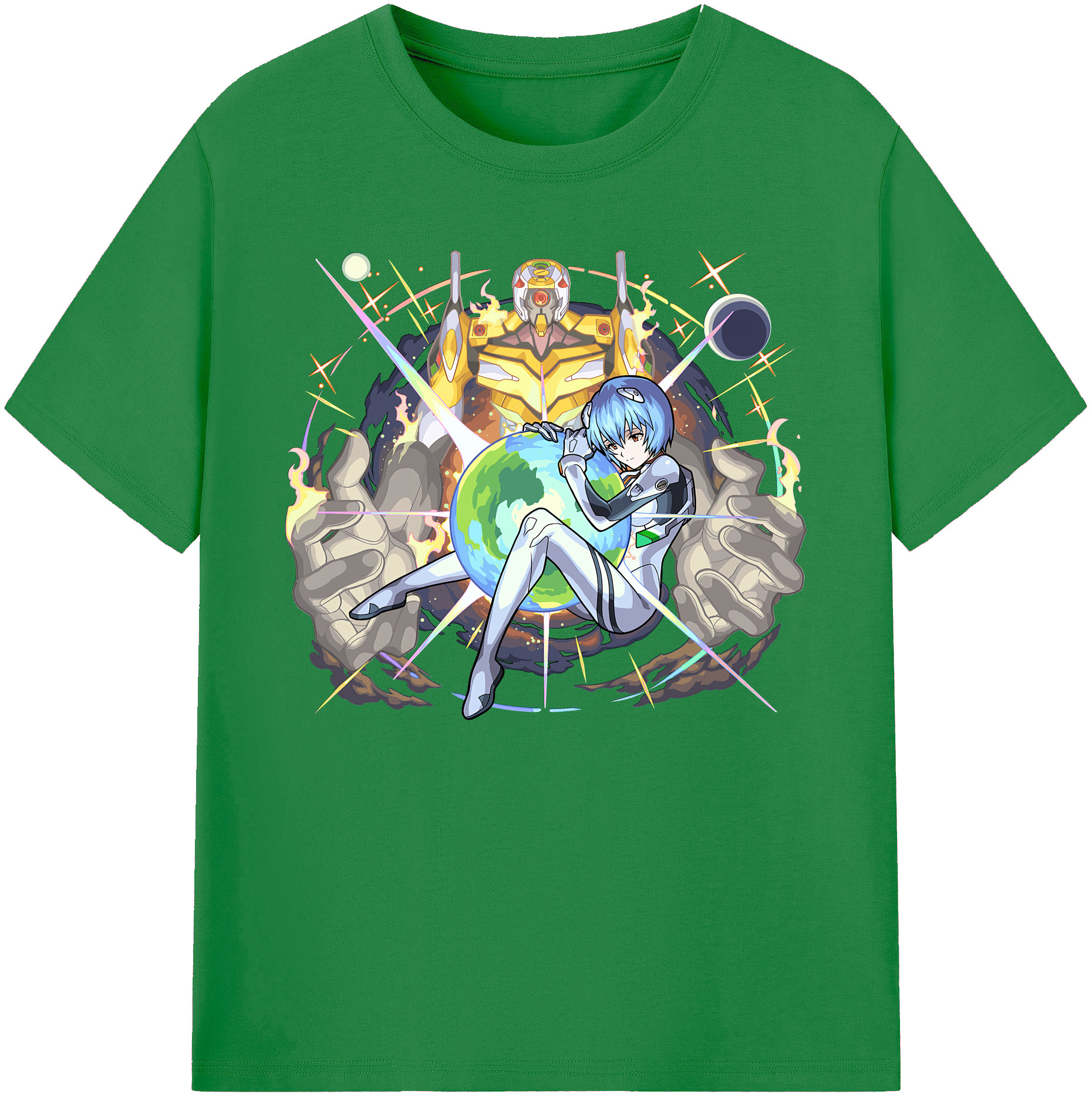 （画像用） EVA 新世紀エヴァンゲリオン 綿100％ メンズ半袖Tシャツ｜肌触りやわらか＆通気性