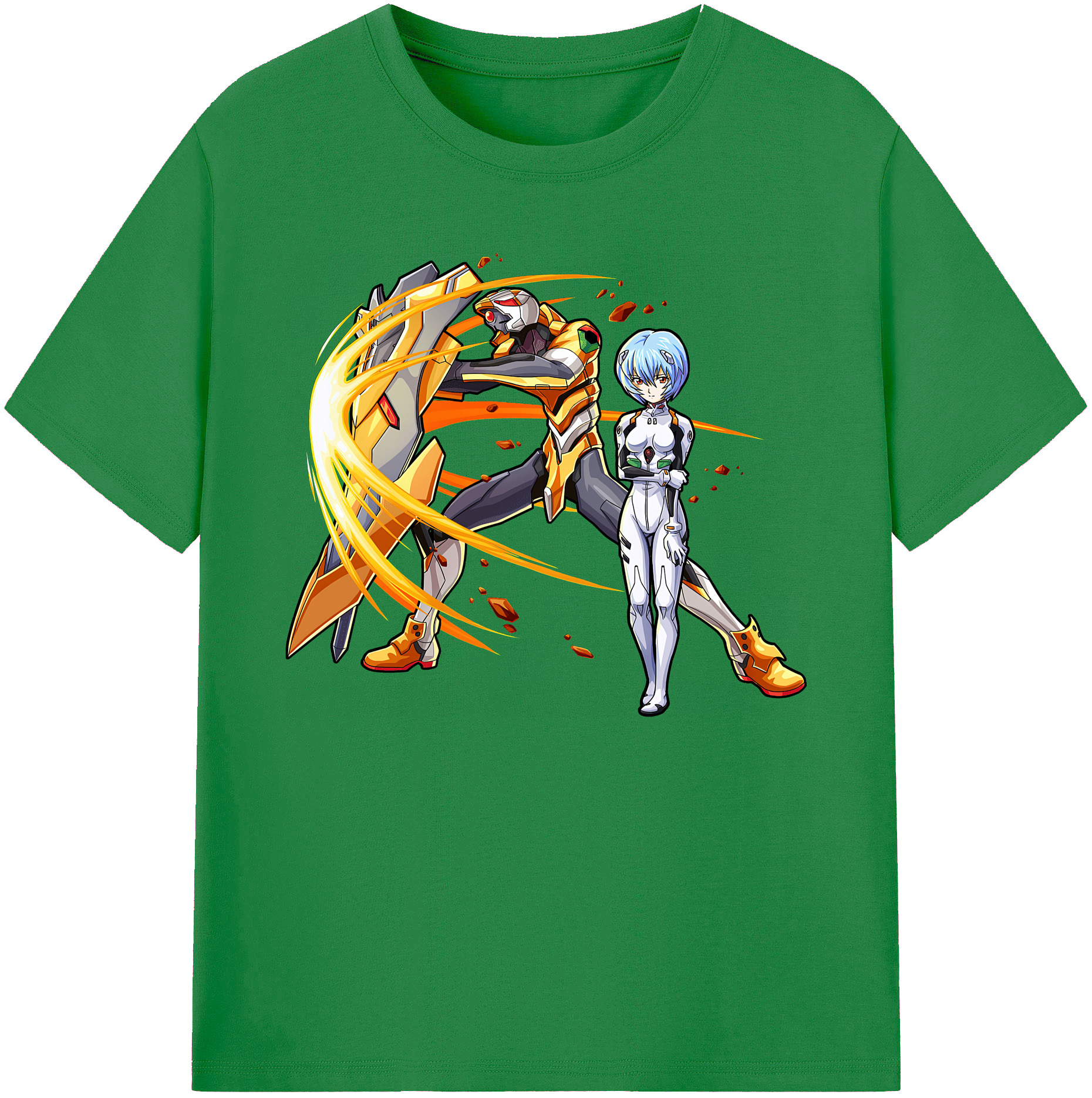 （画像用） EVA 新世紀エヴァンゲリオン 綿100％ メンズ半袖Tシャツ｜肌触りやわらか＆通気性