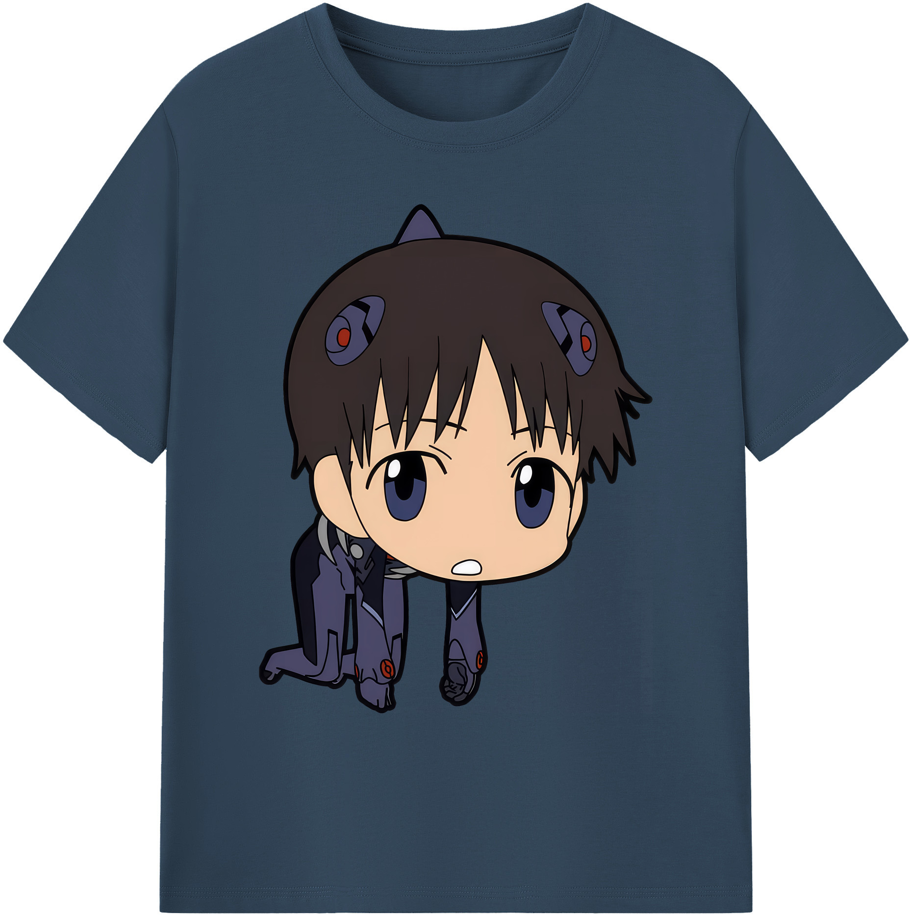 （画像用） EVA 新世紀エヴァンゲリオン 綿100％ メンズ半袖Tシャツ｜肌触りやわらか＆通気性