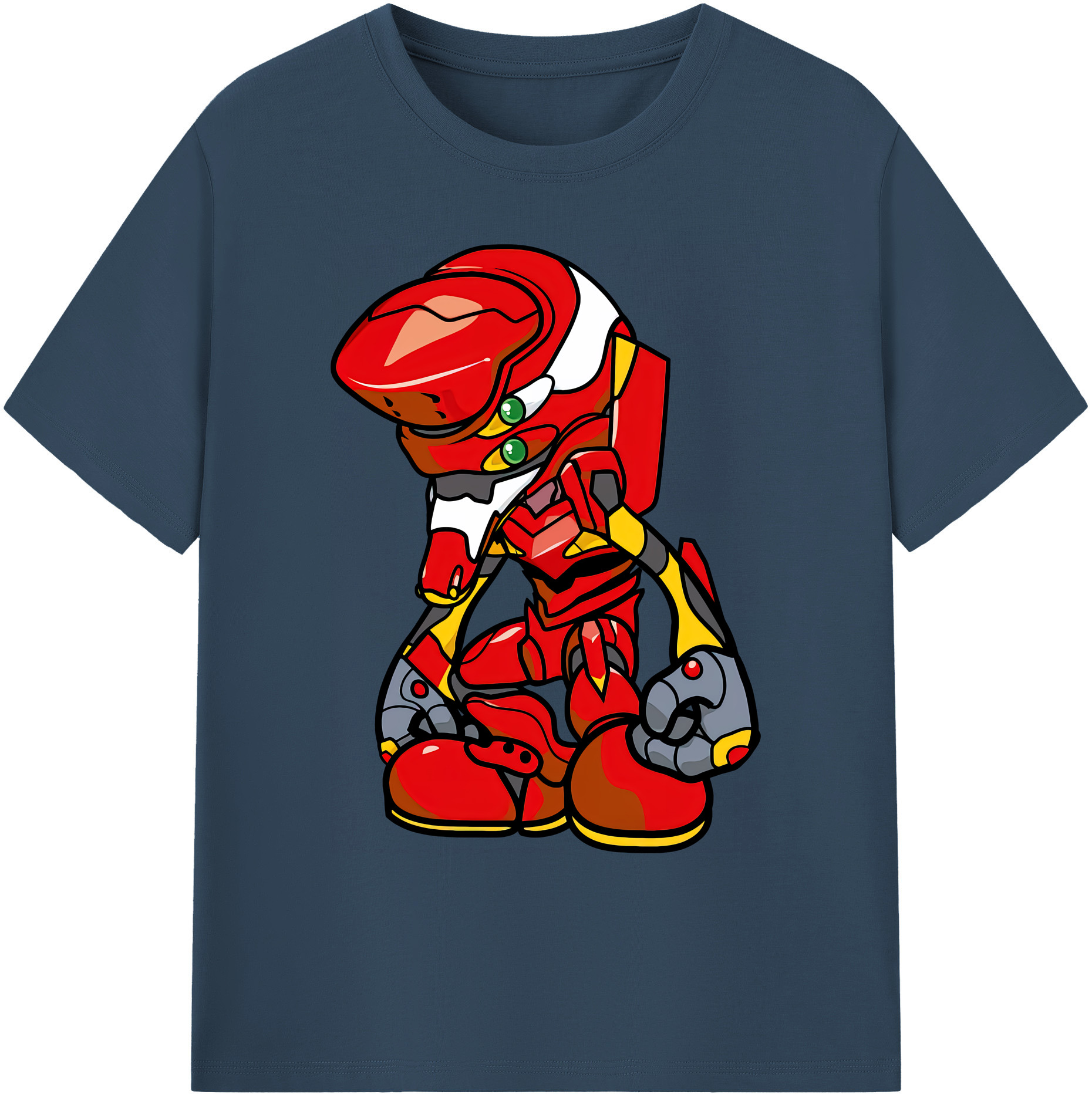 （画像用） EVA 新世紀エヴァンゲリオン 綿100％ メンズ半袖Tシャツ｜肌触りやわらか＆通気性
