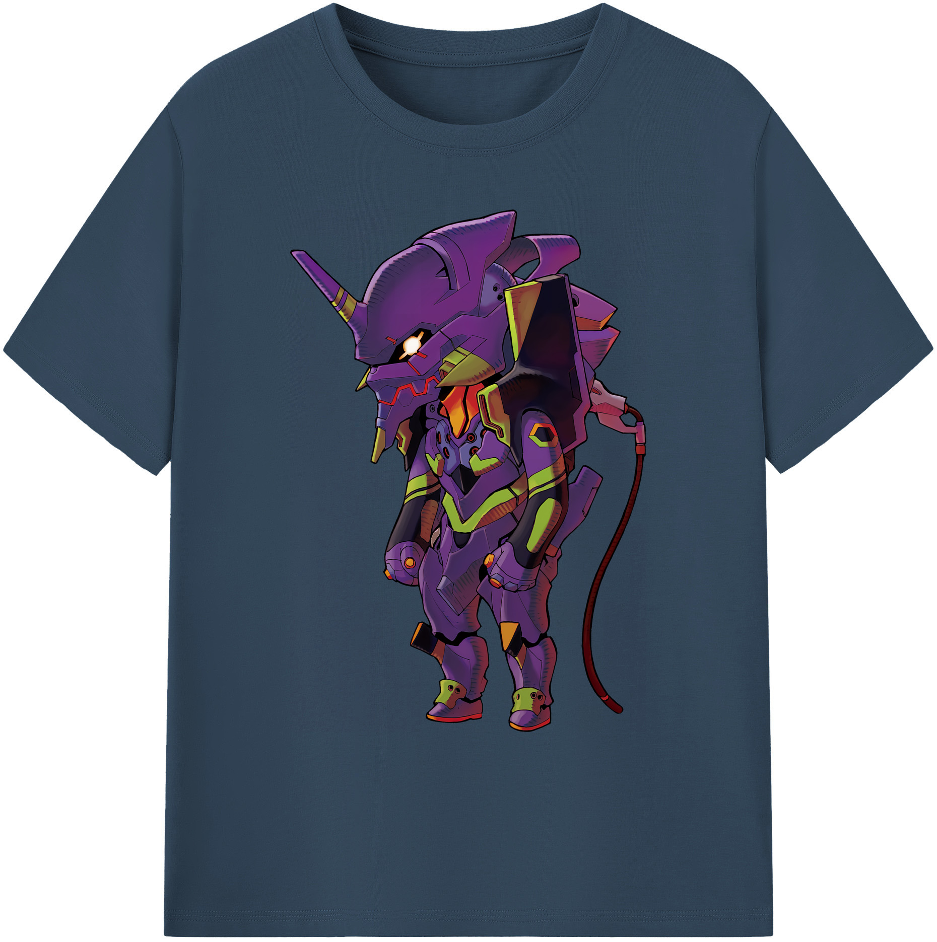 （画像用） EVA 新世紀エヴァンゲリオン 綿100％ メンズ半袖Tシャツ｜肌触りやわらか＆通気性