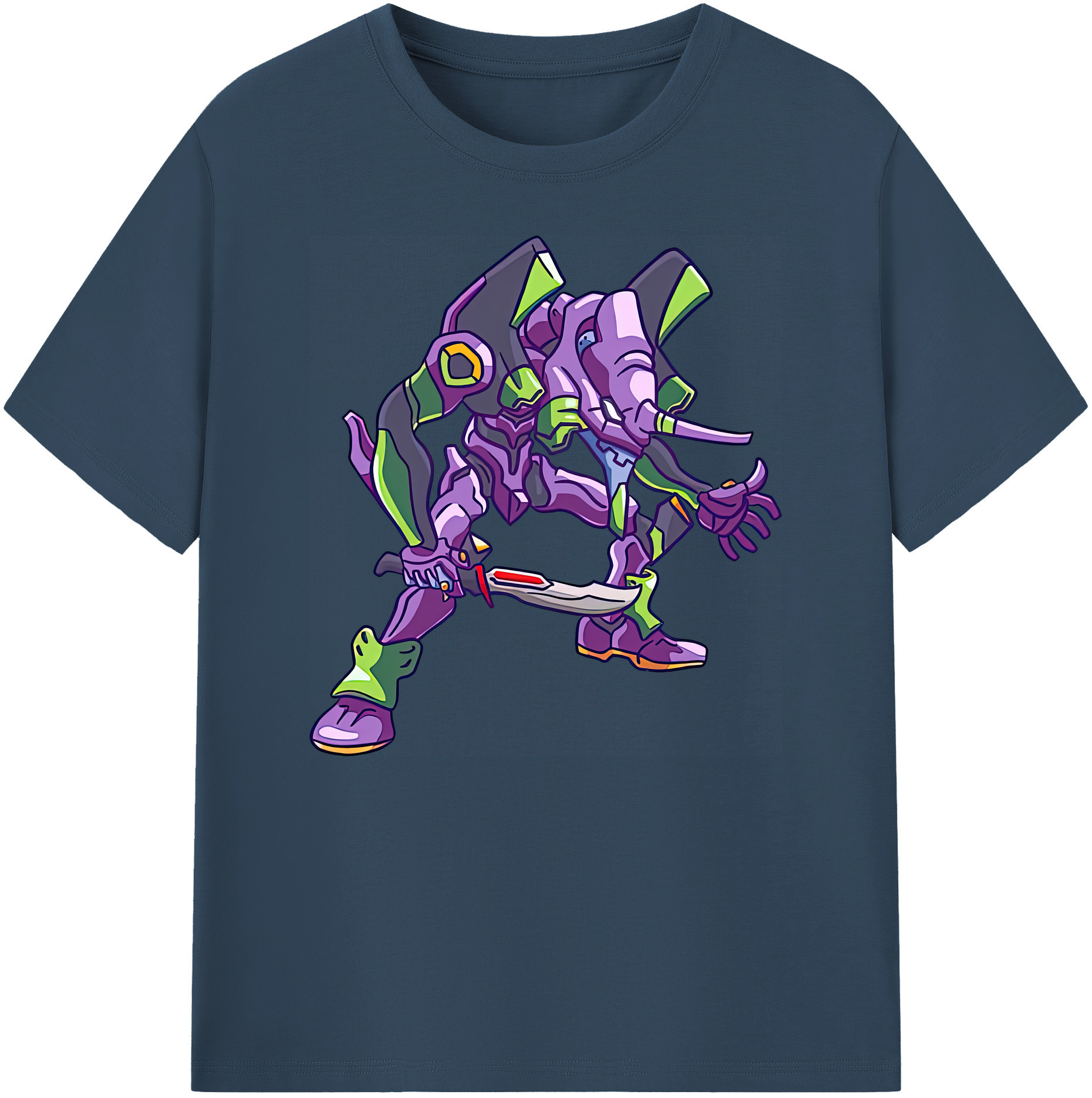 （画像用） EVA 新世紀エヴァンゲリオン 綿100％ メンズ半袖Tシャツ｜肌触りやわらか＆通気性