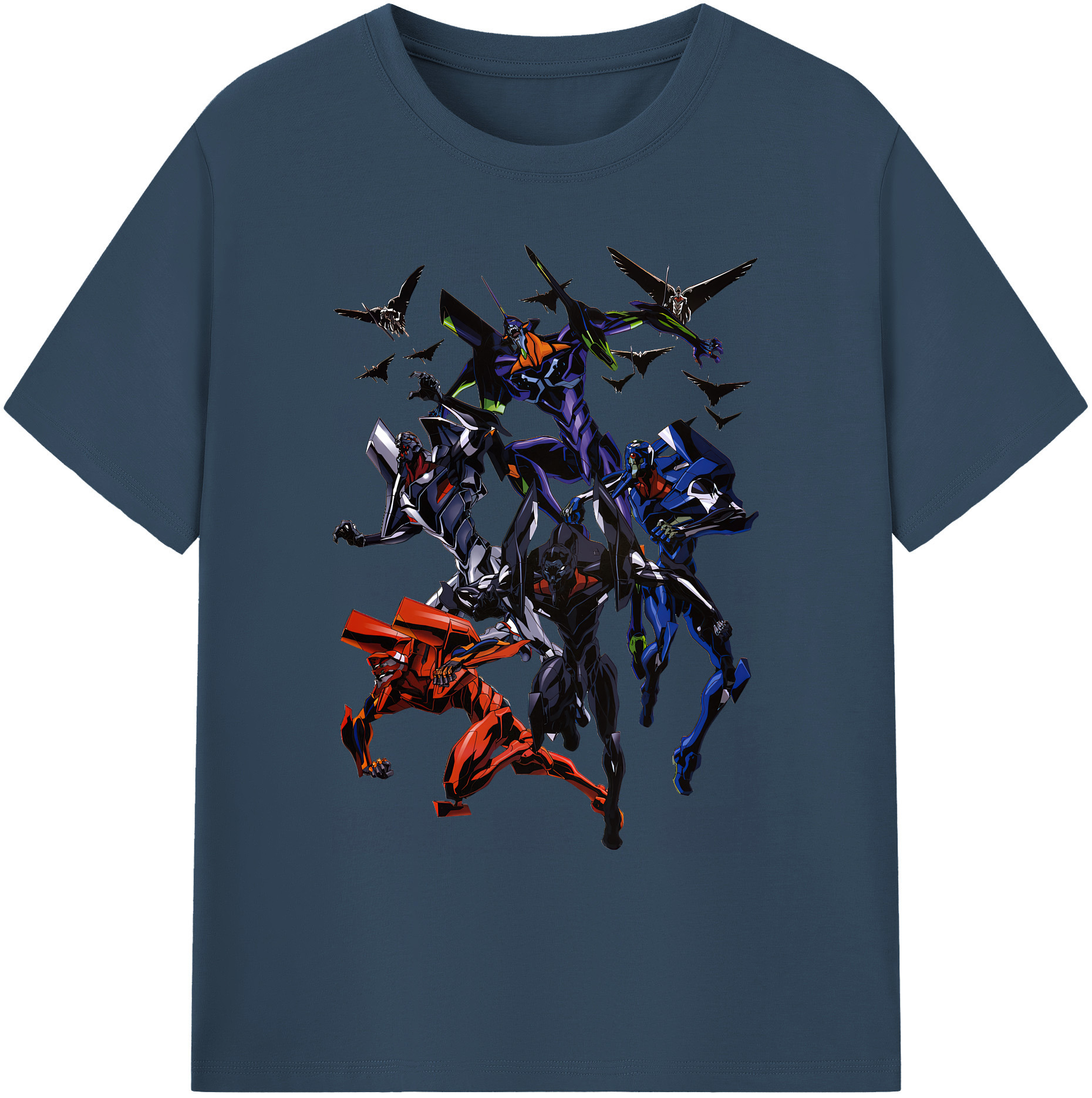 （画像用） EVA 新世紀エヴァンゲリオン 綿100％ メンズ半袖Tシャツ｜肌触りやわらか＆通気性