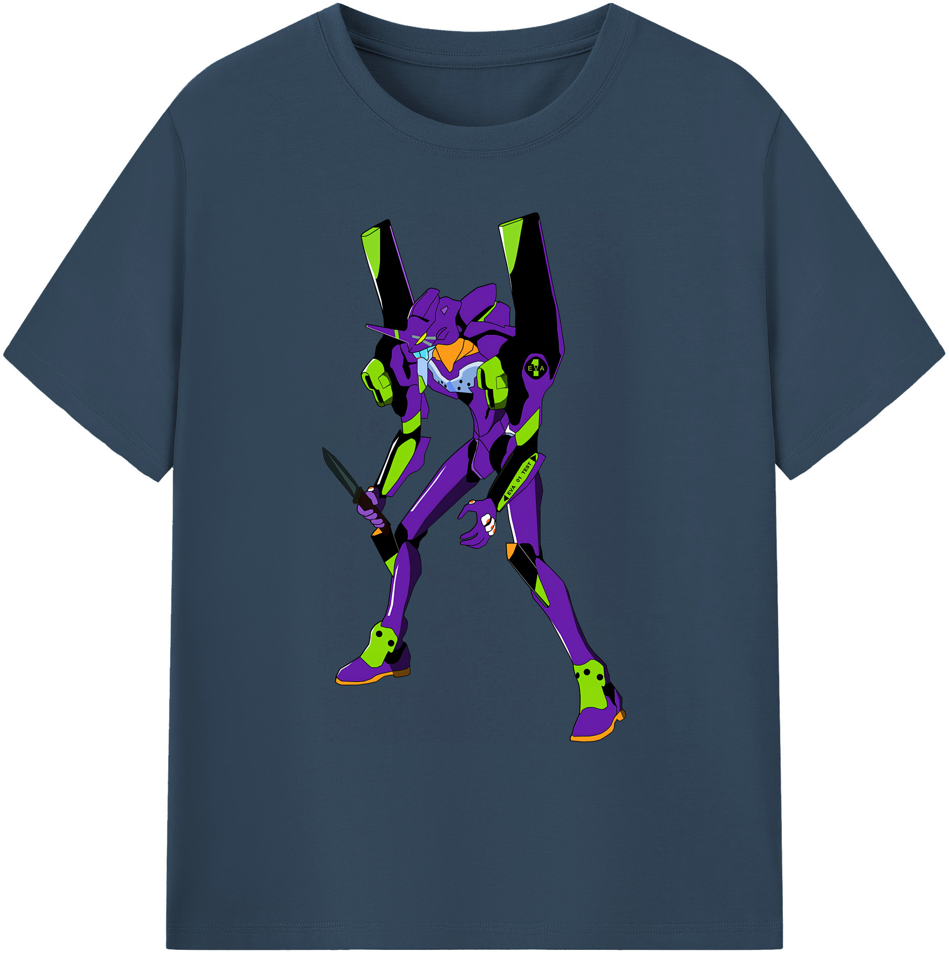 （画像用） EVA 新世紀エヴァンゲリオン 綿100％ メンズ半袖Tシャツ｜肌触りやわらか＆通気性