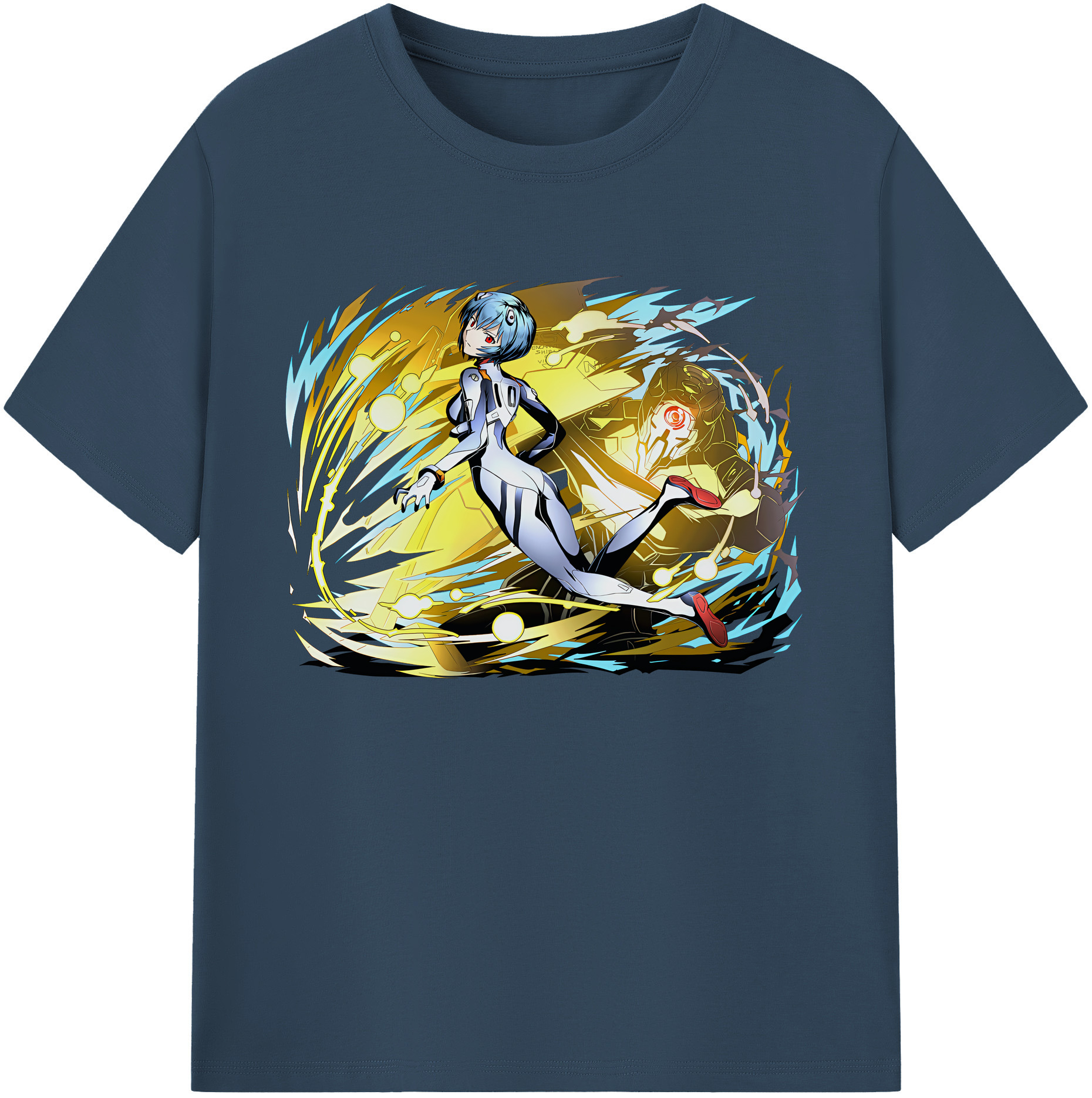 （画像用） EVA 新世紀エヴァンゲリオン 綿100％ メンズ半袖Tシャツ｜肌触りやわらか＆通気性