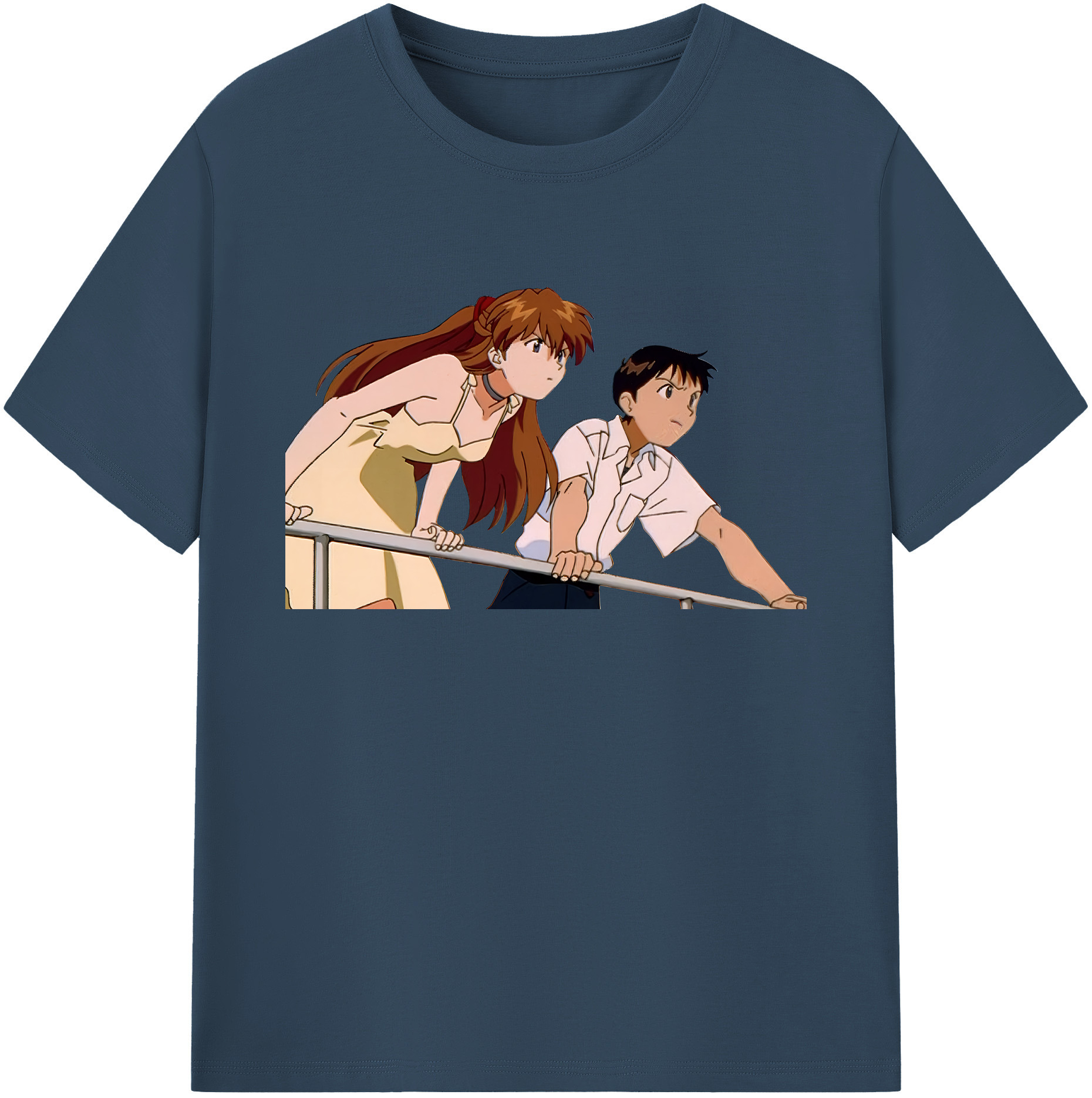 （画像用） EVA 新世紀エヴァンゲリオン 綿100％ メンズ半袖Tシャツ｜肌触りやわらか＆通気性