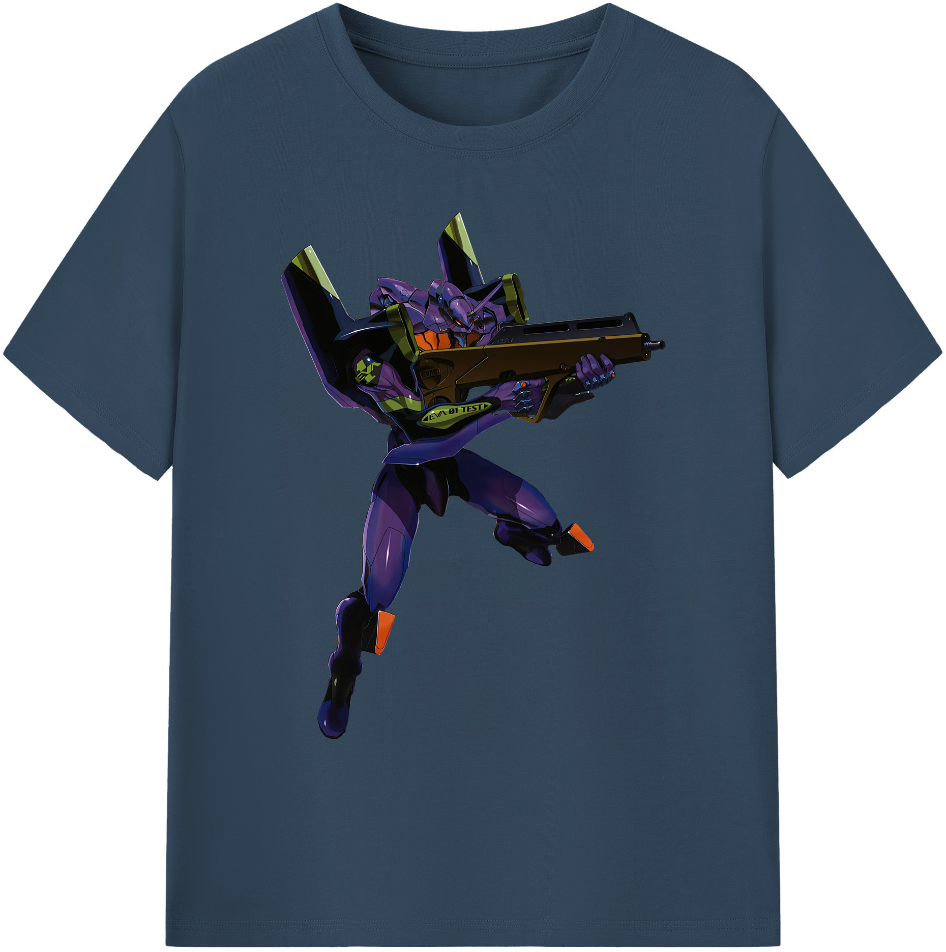 （画像用） EVA 新世紀エヴァンゲリオン 綿100％ メンズ半袖Tシャツ｜肌触りやわらか＆通気性