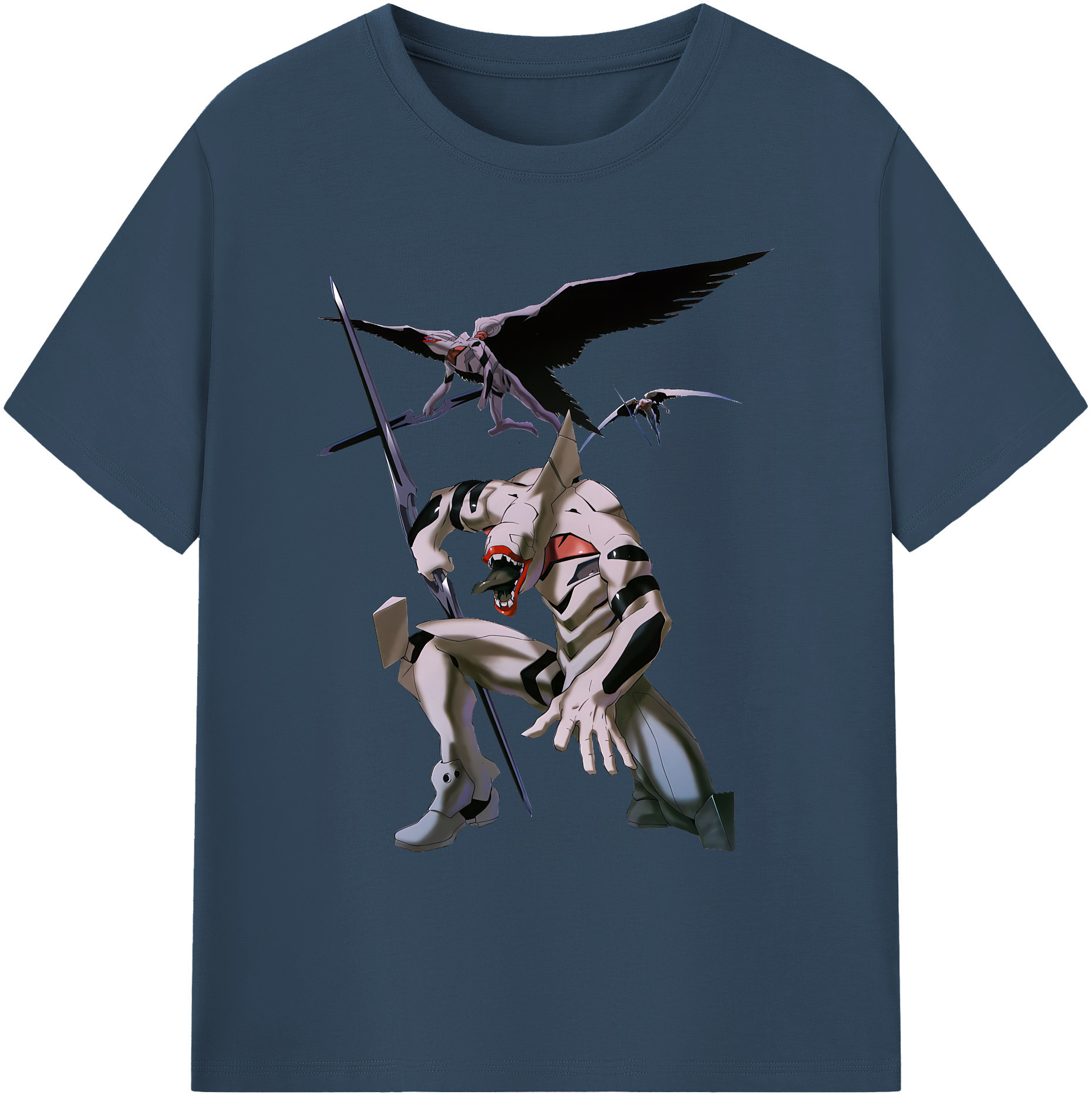 （画像用） EVA 新世紀エヴァンゲリオン 綿100％ メンズ半袖Tシャツ｜肌触りやわらか＆通気性