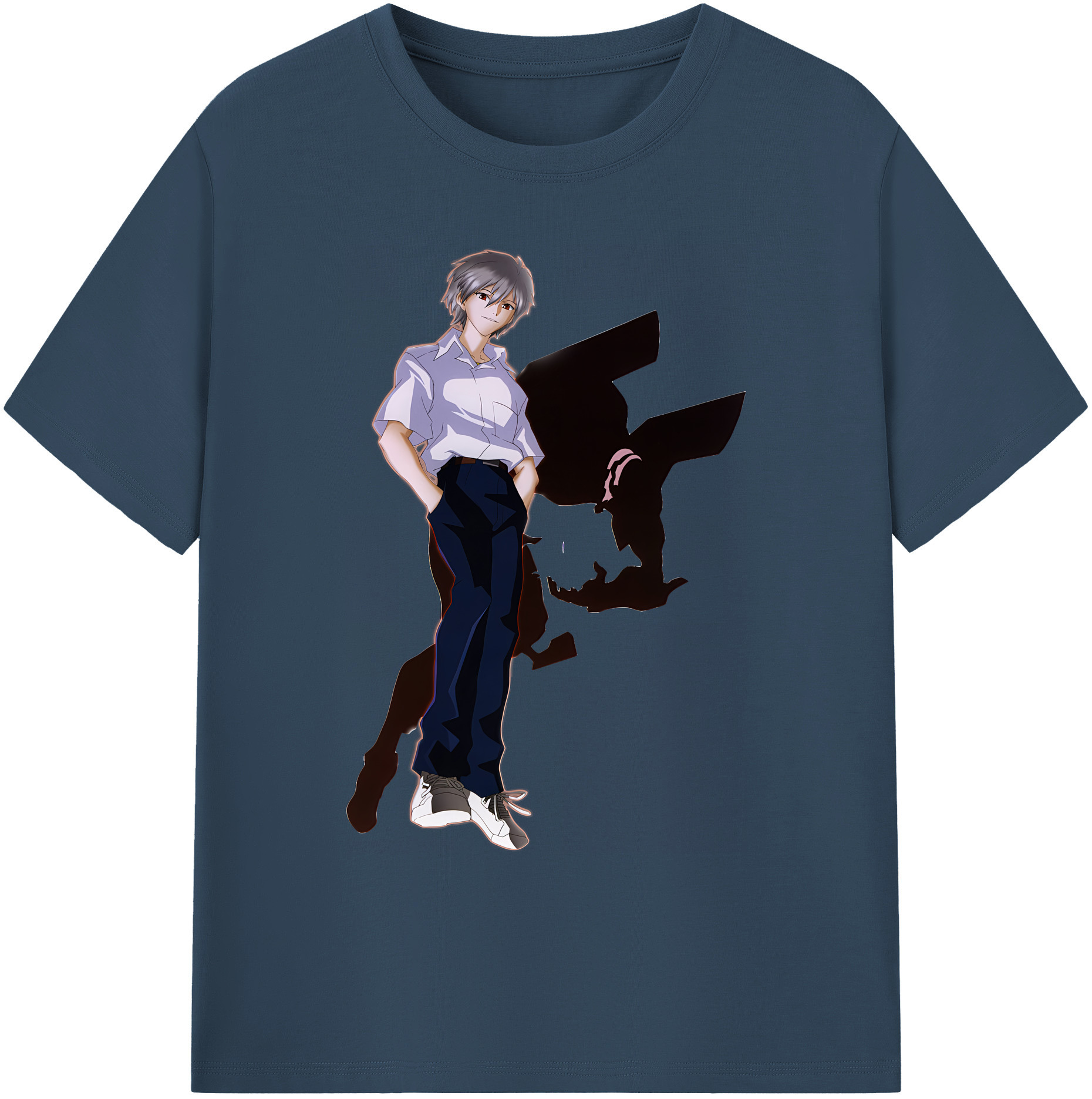 （画像用） EVA 新世紀エヴァンゲリオン 綿100％ メンズ半袖Tシャツ｜肌触りやわらか＆通気性