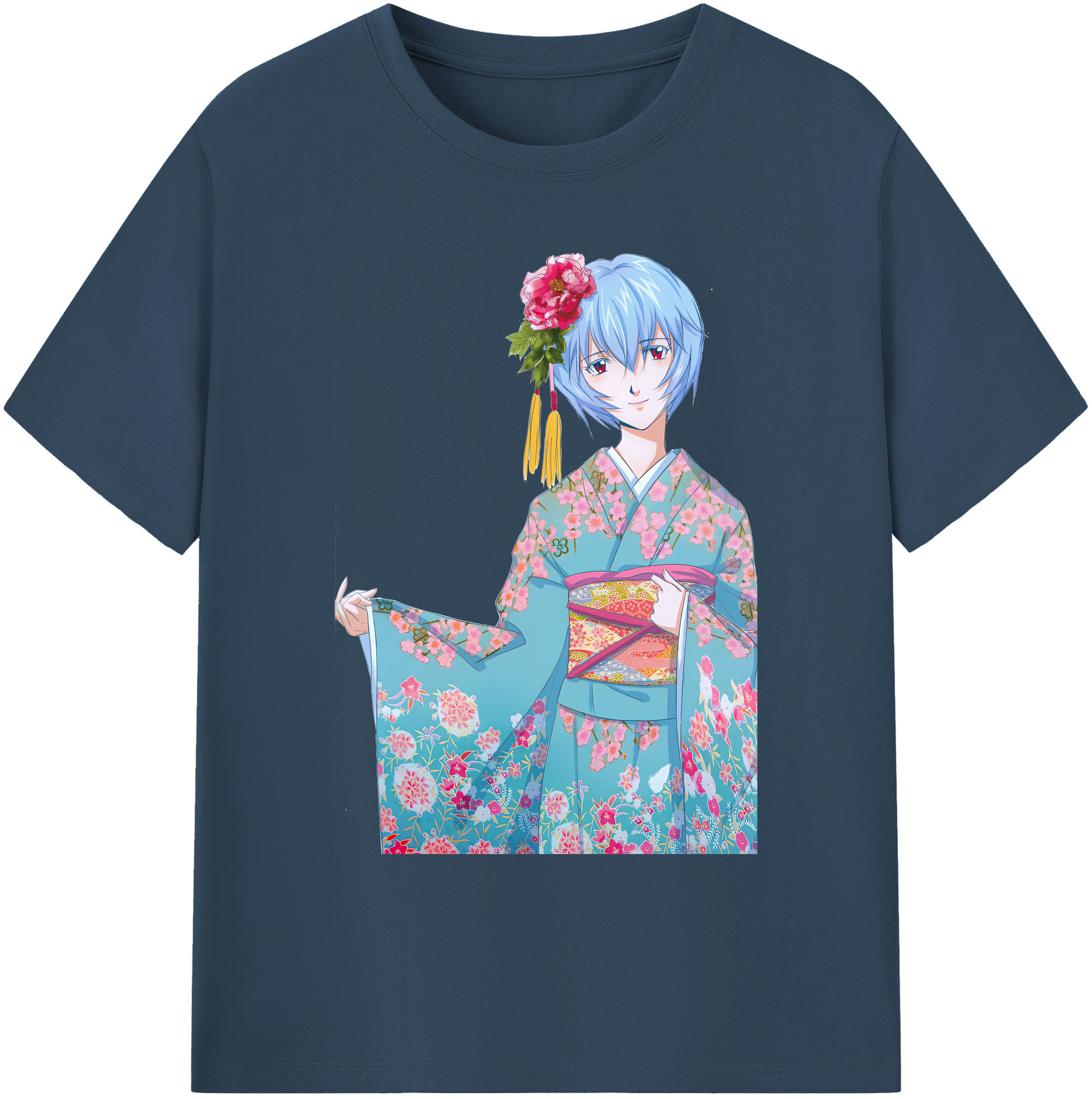 （画像用） EVA 新世紀エヴァンゲリオン 綿100％ メンズ半袖Tシャツ｜肌触りやわらか＆通気性