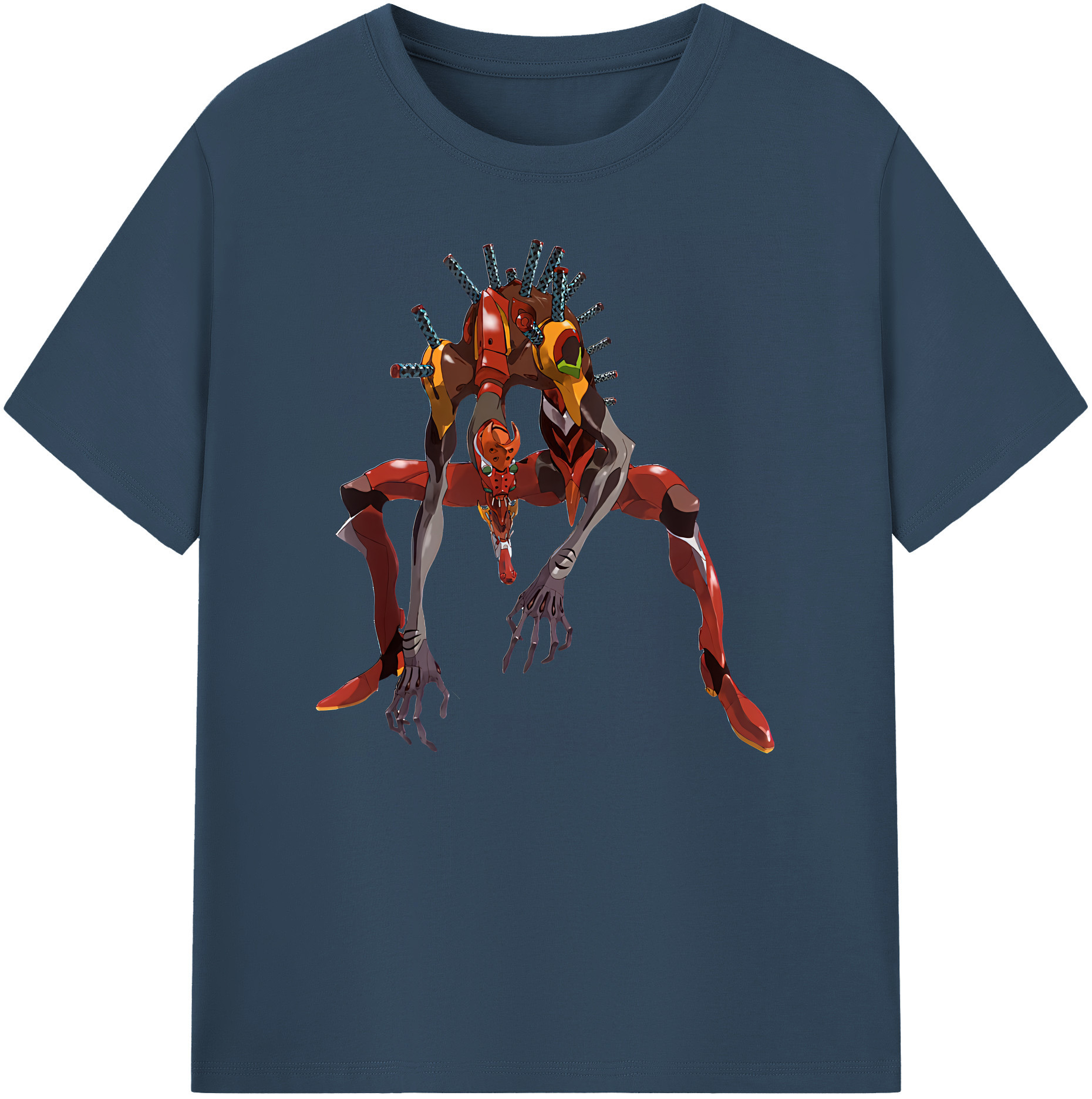 （画像用） EVA 新世紀エヴァンゲリオン 綿100％ メンズ半袖Tシャツ｜肌触りやわらか＆通気性