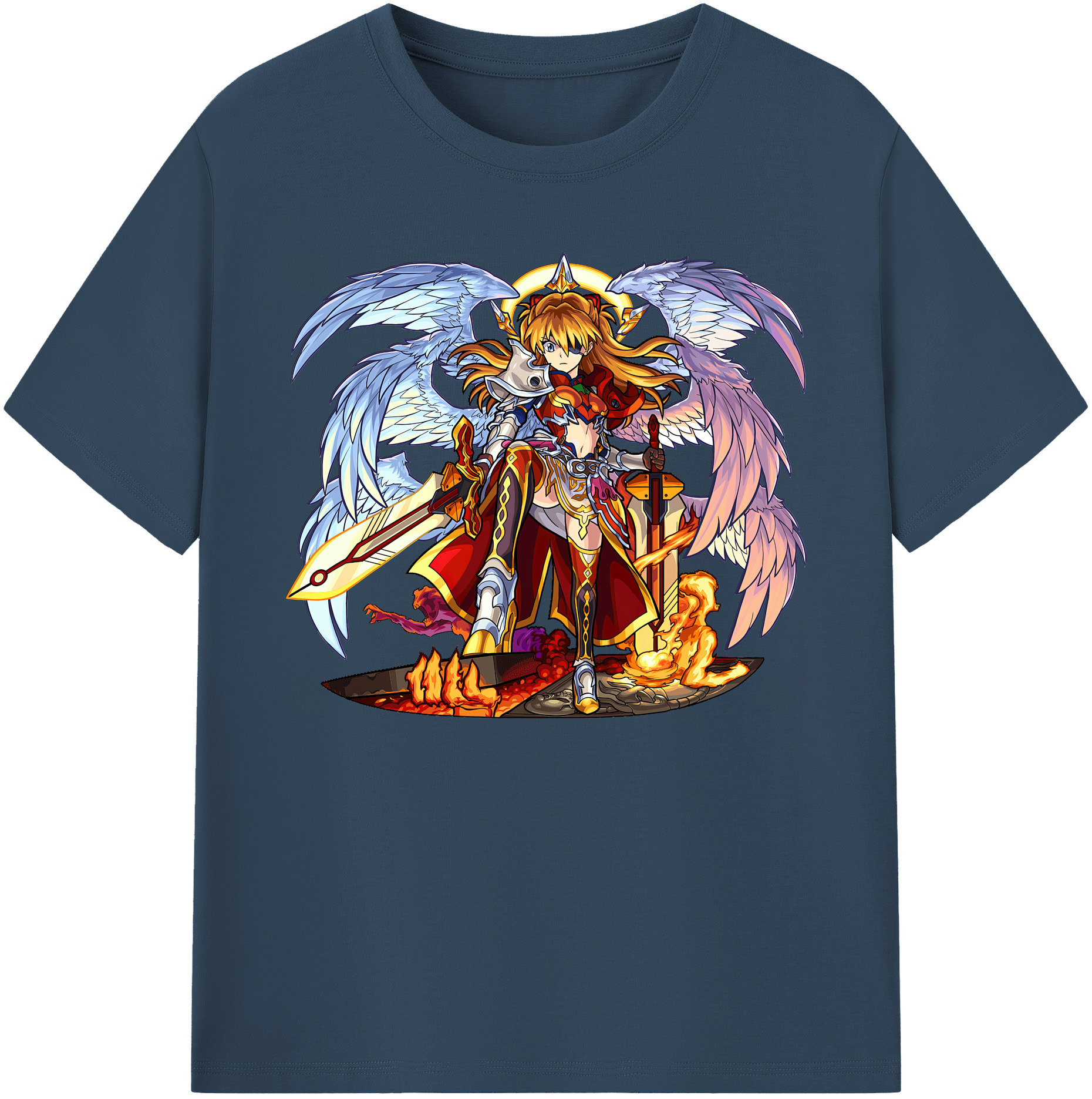 （画像用） EVA 新世紀エヴァンゲリオン 綿100％ メンズ半袖Tシャツ｜肌触りやわらか＆通気性