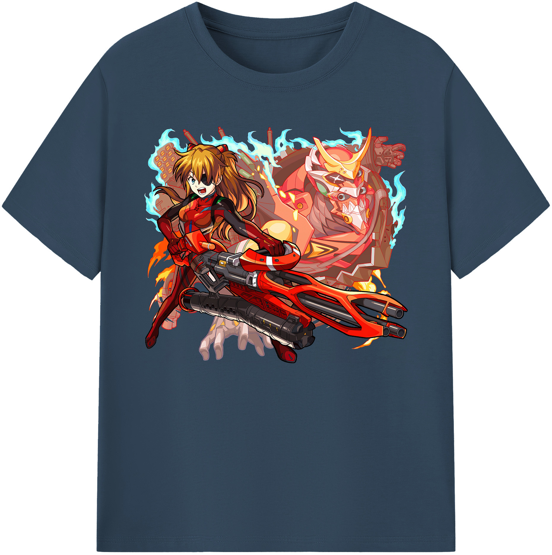（画像用） EVA 新世紀エヴァンゲリオン 綿100％ メンズ半袖Tシャツ｜肌触りやわらか＆通気性