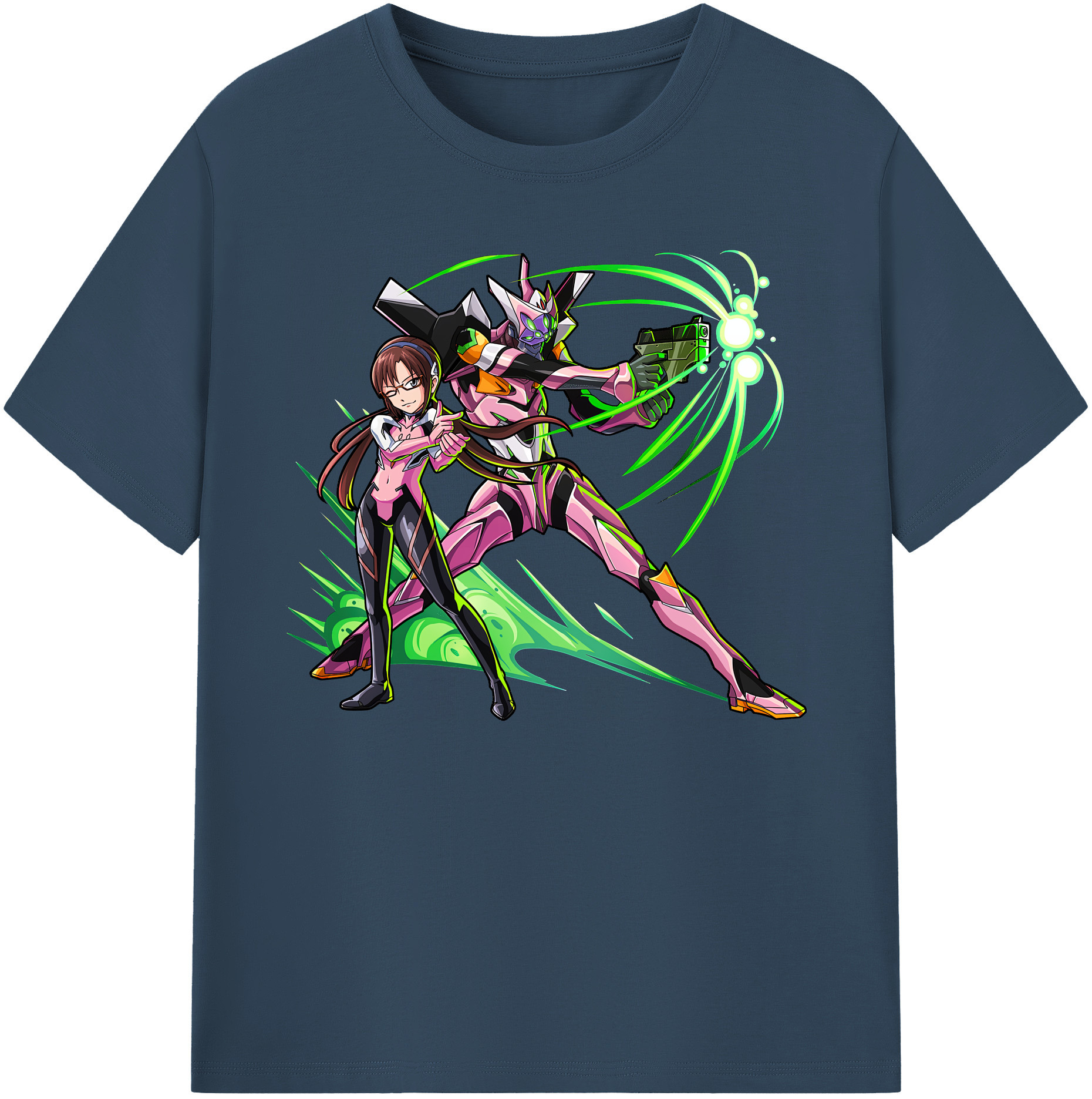 （画像用） EVA 新世紀エヴァンゲリオン 綿100％ メンズ半袖Tシャツ｜肌触りやわらか＆通気性