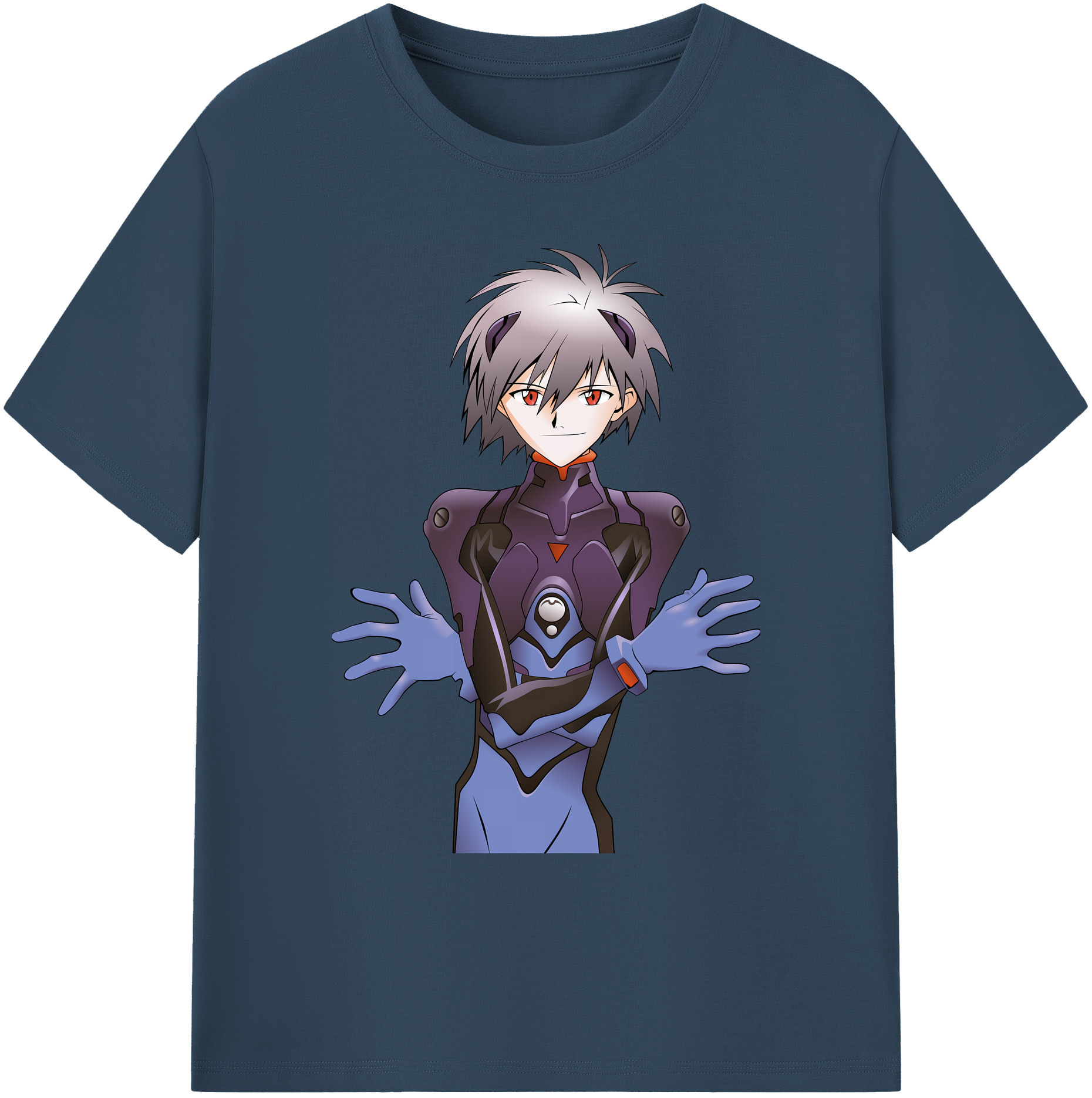 （画像用） EVA 新世紀エヴァンゲリオン 綿100％ メンズ半袖Tシャツ｜肌触りやわらか＆通気性