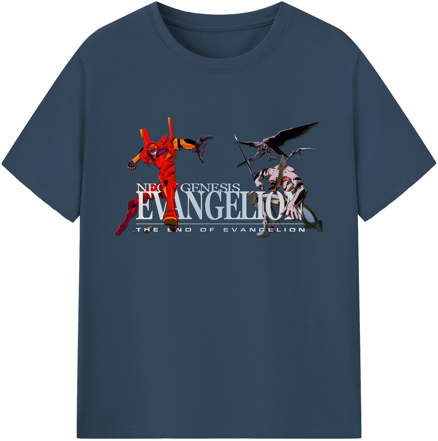 （画像用） EVA 新世紀エヴァンゲリオン 綿100％ メンズ半袖Tシャツ｜肌触りやわらか＆通気性