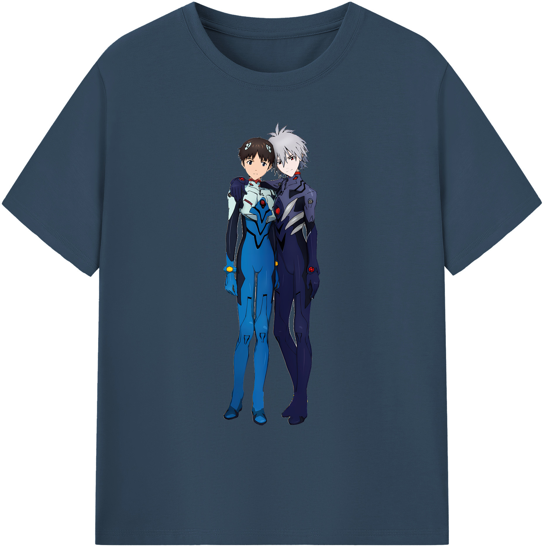 （画像用） EVA 新世紀エヴァンゲリオン 綿100％ メンズ半袖Tシャツ｜肌触りやわらか＆通気性
