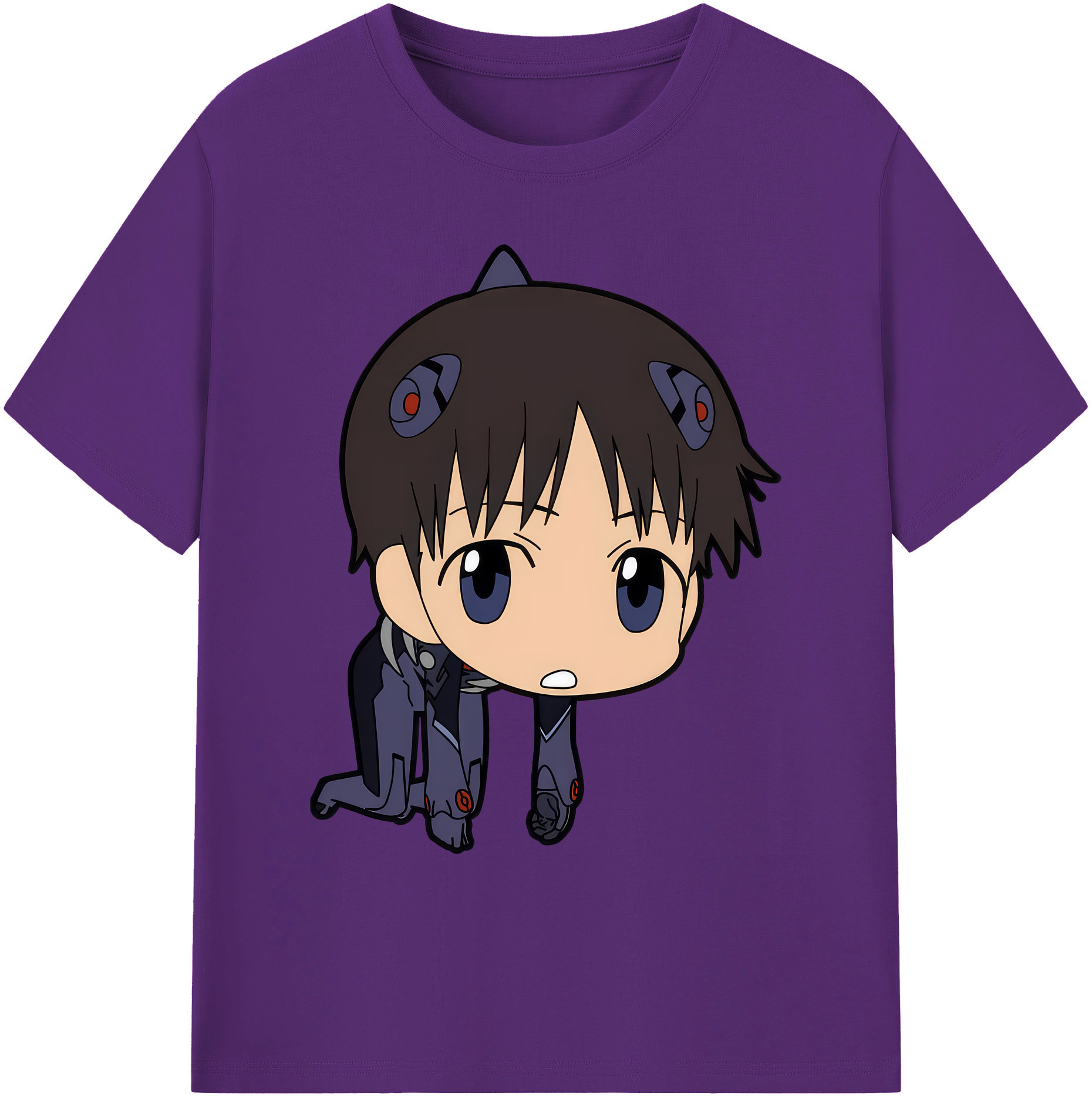 （画像用） EVA 新世紀エヴァンゲリオン 綿100％ メンズ半袖Tシャツ｜肌触りやわらか＆通気性