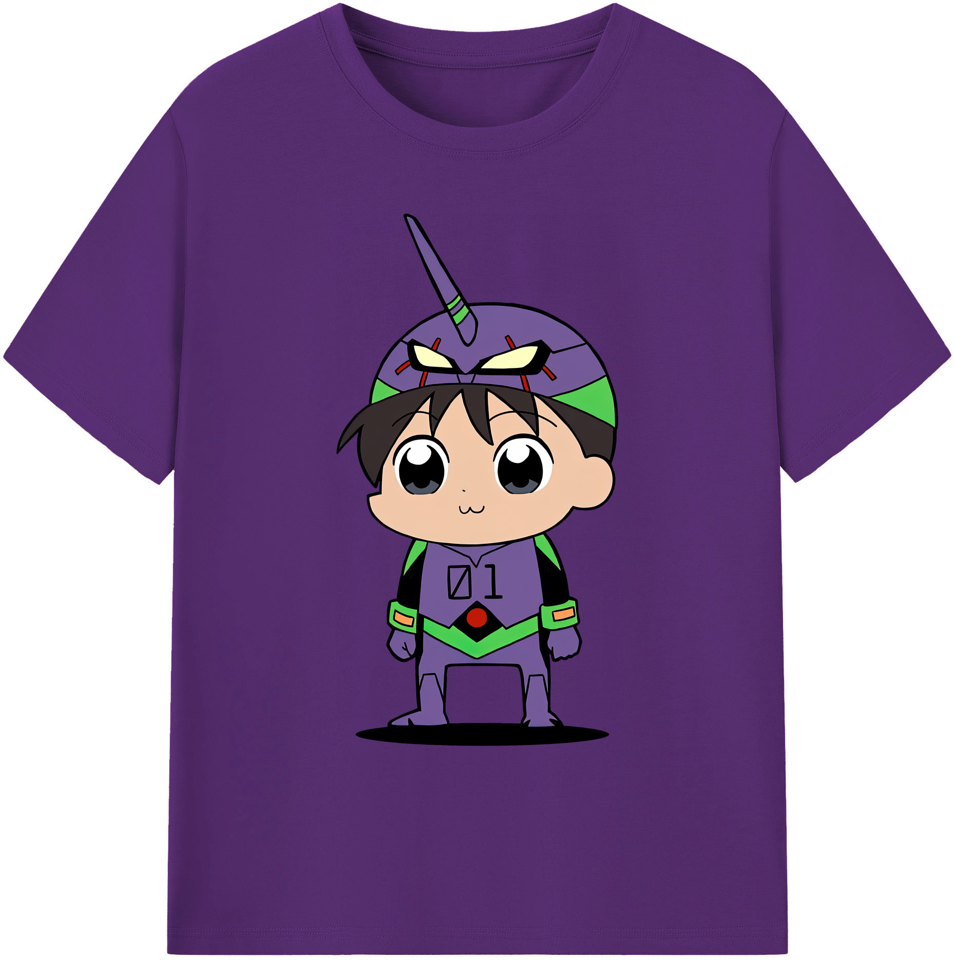 （画像用） EVA 新世紀エヴァンゲリオン 綿100％ メンズ半袖Tシャツ｜肌触りやわらか＆通気性