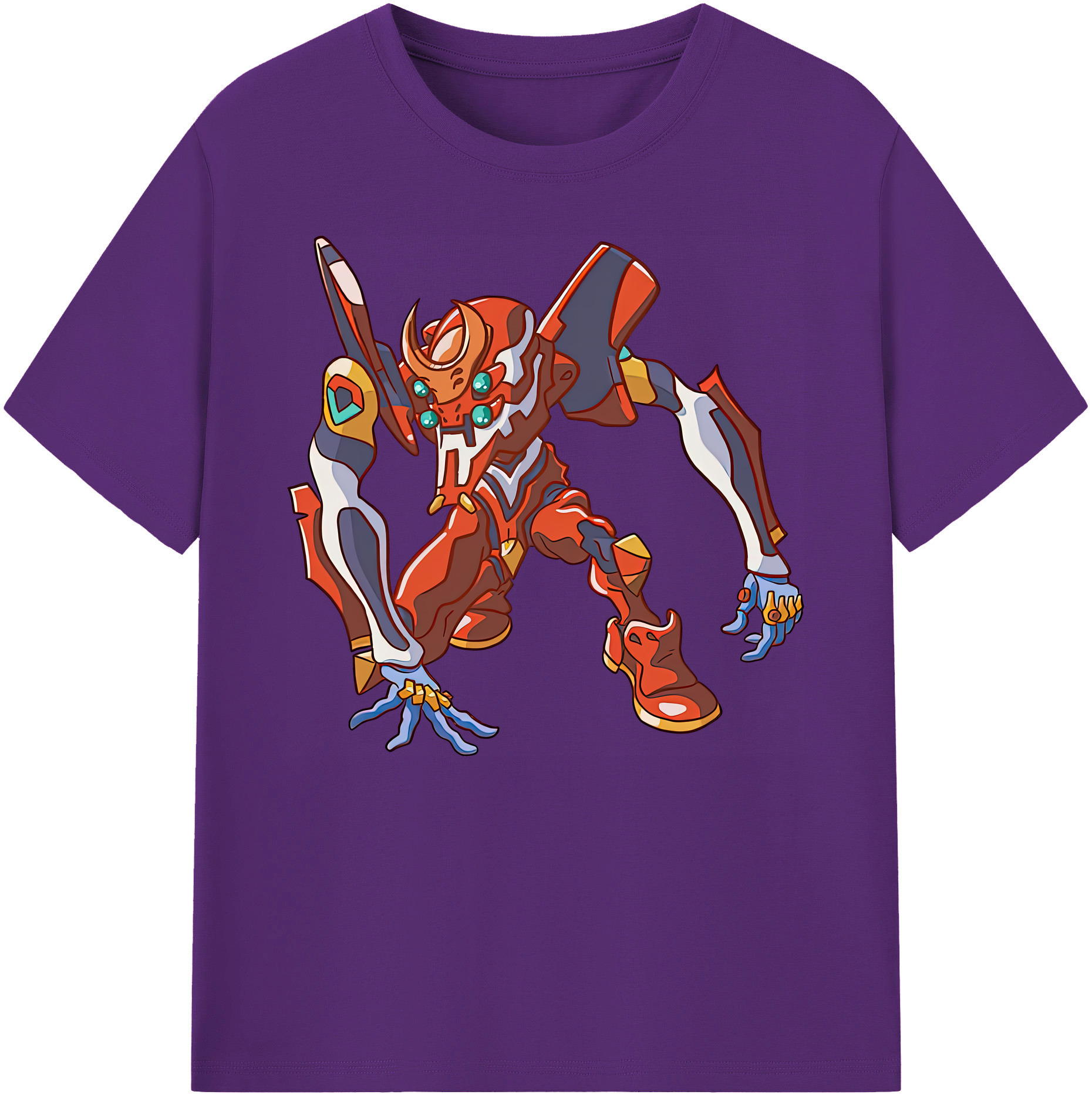 （画像用） EVA 新世紀エヴァンゲリオン 綿100％ メンズ半袖Tシャツ｜肌触りやわらか＆通気性