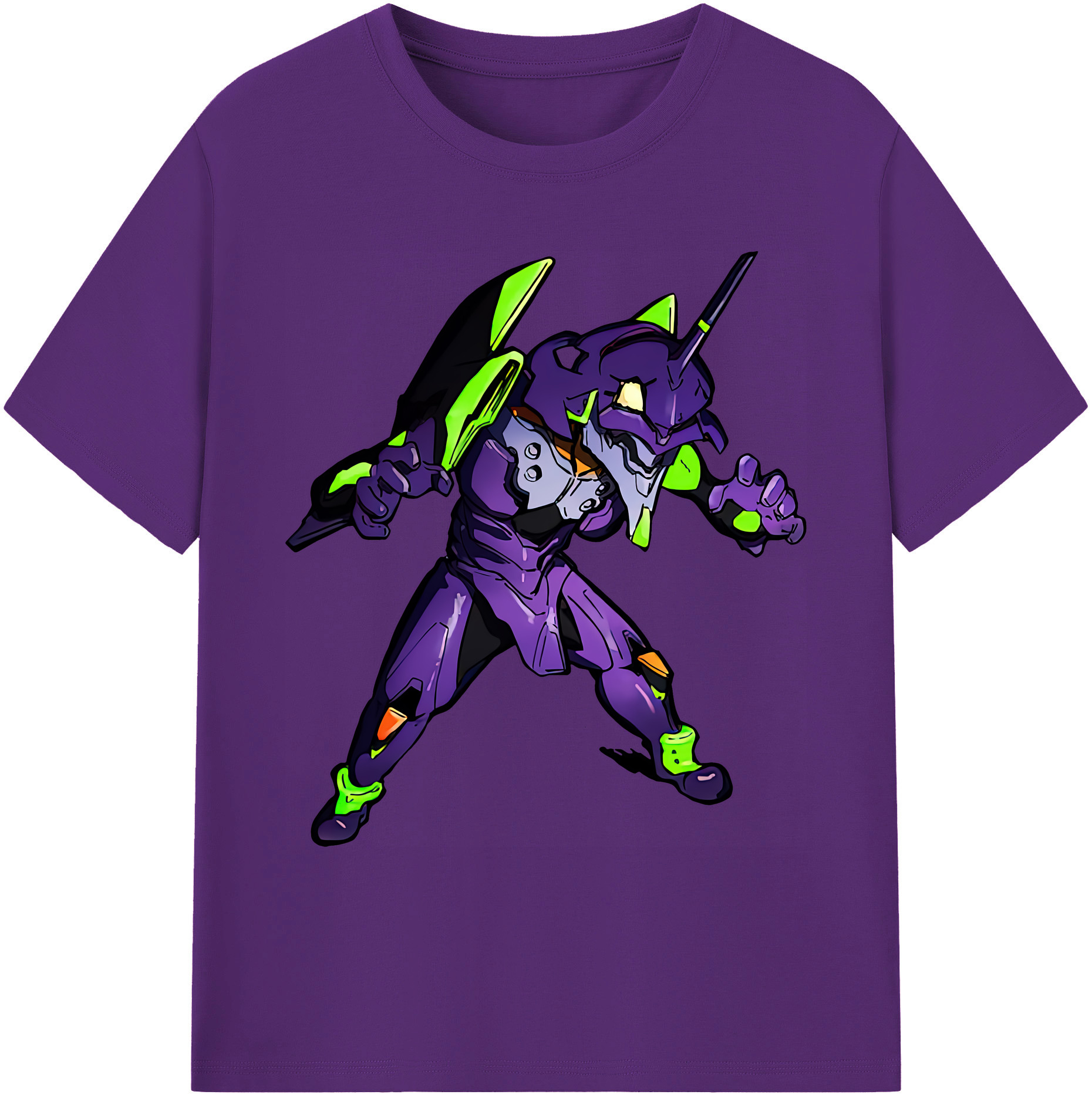 （画像用） EVA 新世紀エヴァンゲリオン 綿100％ メンズ半袖Tシャツ｜肌触りやわらか＆通気性