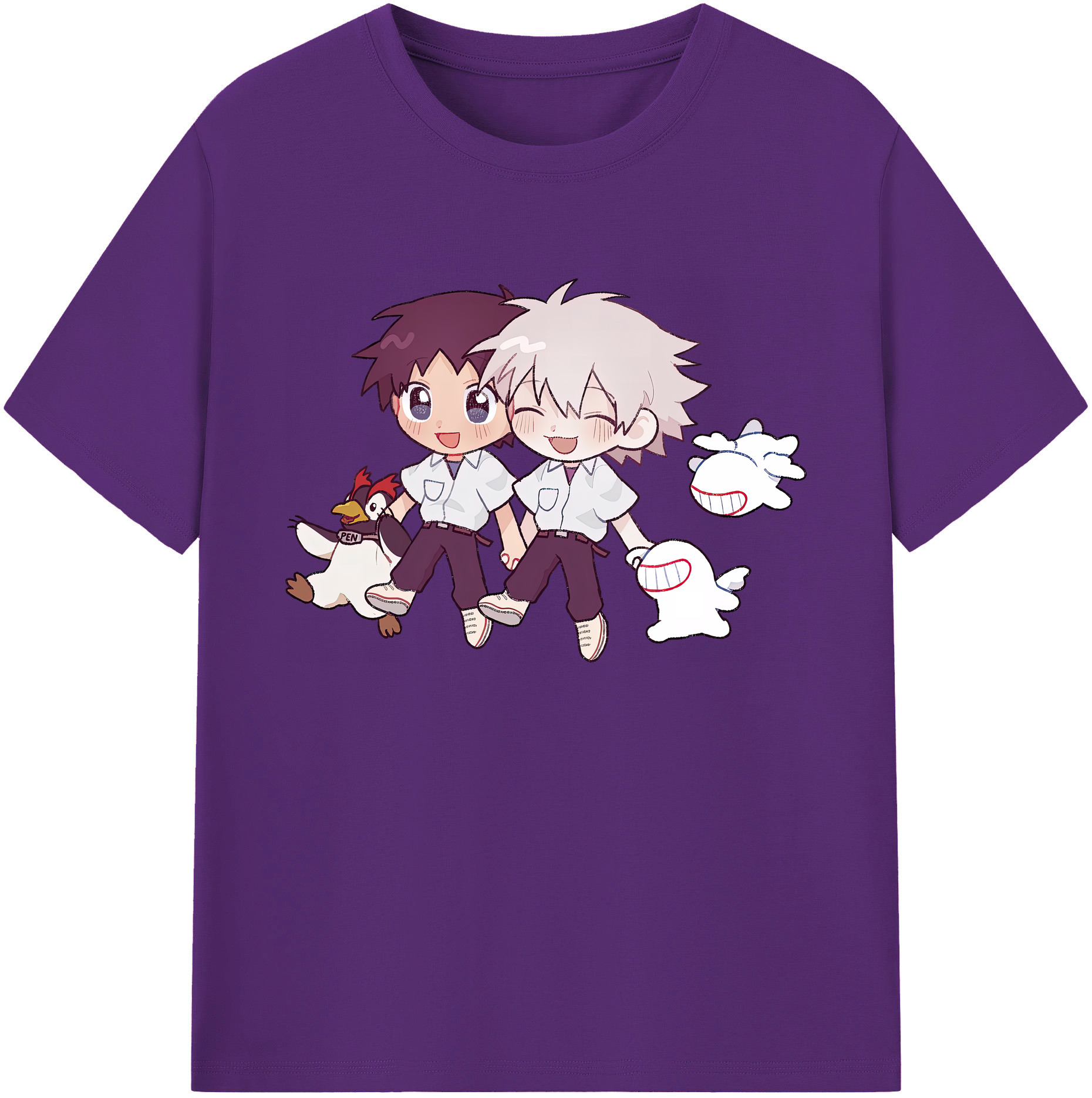 （画像用） EVA 新世紀エヴァンゲリオン 綿100％ メンズ半袖Tシャツ｜肌触りやわらか＆通気性